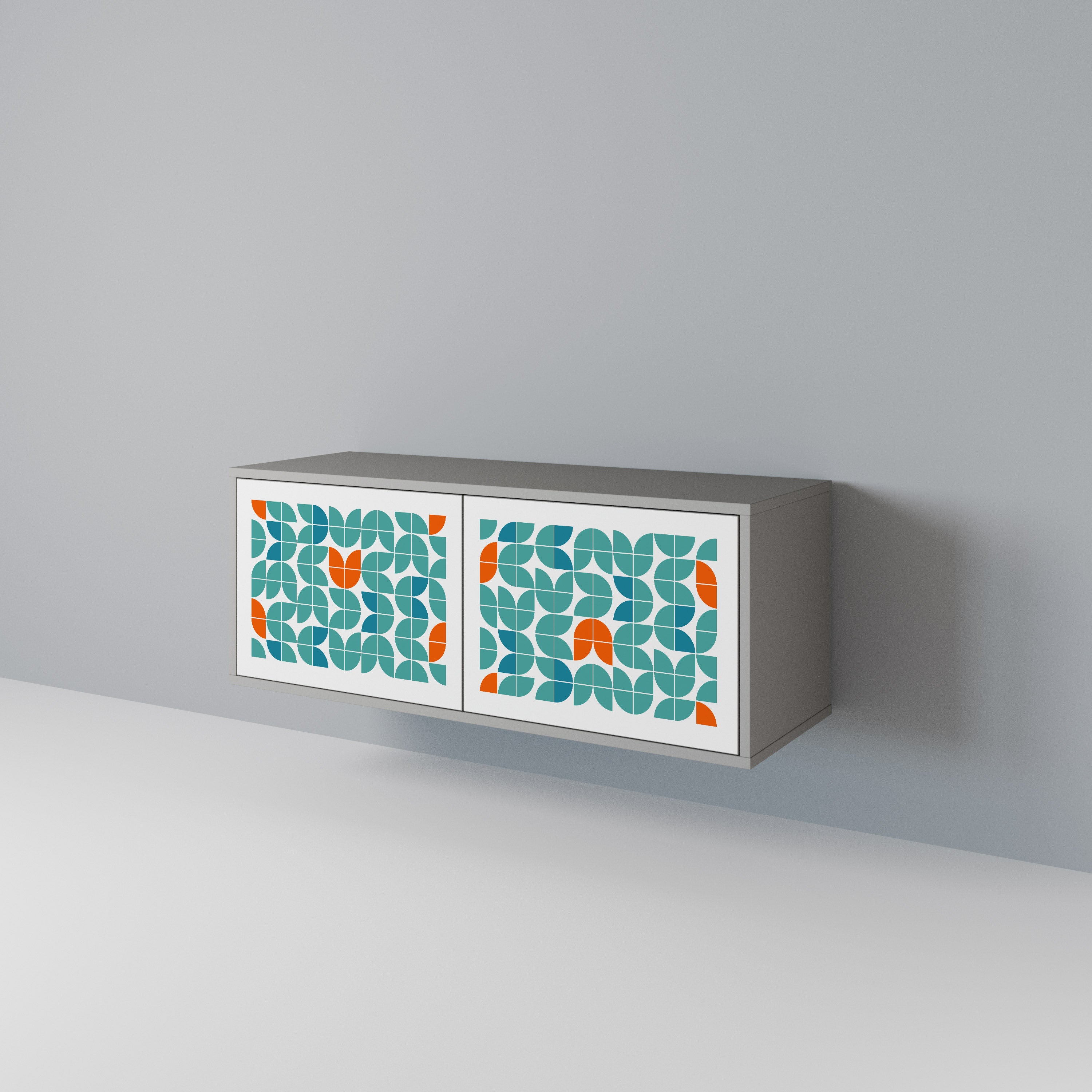 BE THE CHANGE Mueble de TV Compacto de 2 puertas