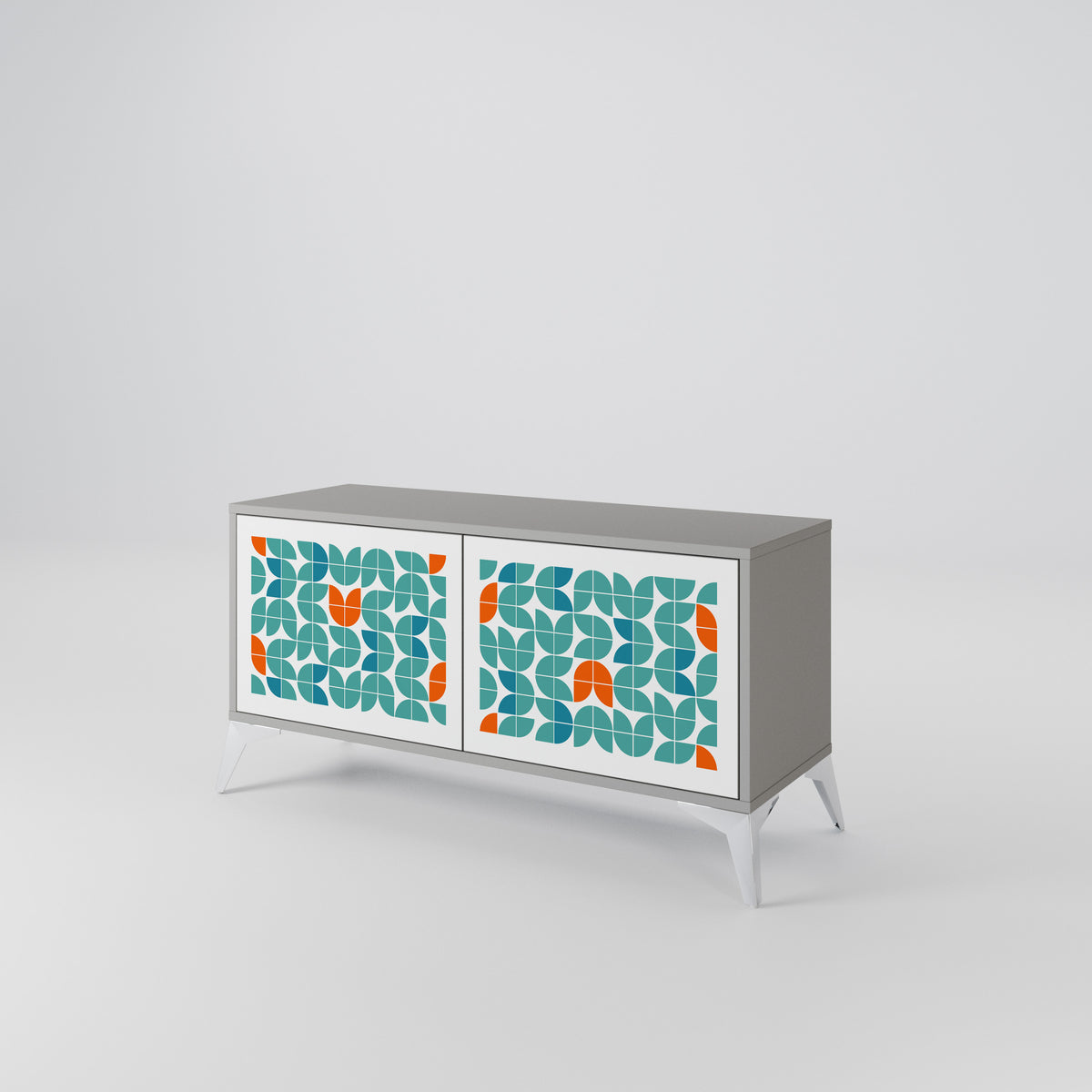 BE THE CHANGE Mueble de TV Compacto de 2 puertas