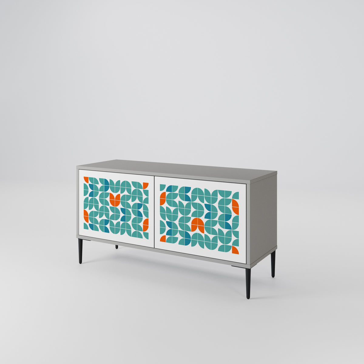 BE THE CHANGE Mueble de TV Compacto de 2 puertas