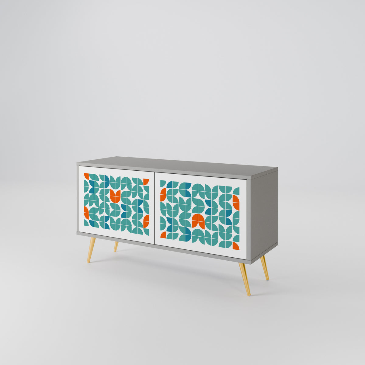 BE THE CHANGE Mueble de TV Compacto de 2 puertas