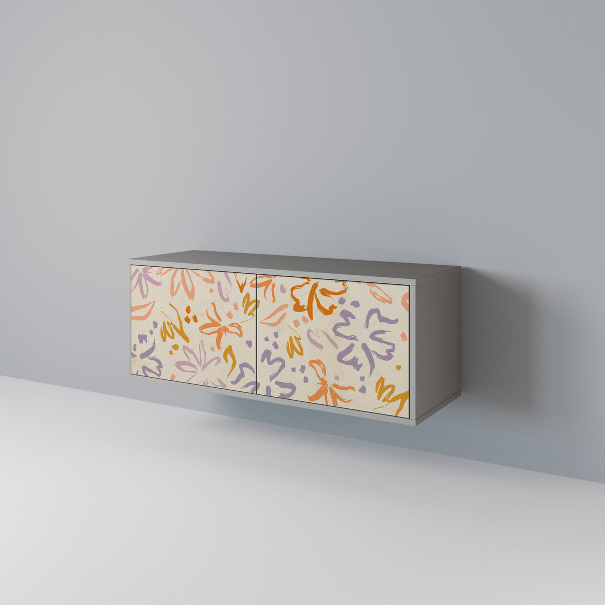 SPRING WHIMSY Mueble de TV Compacto de 2 puertas