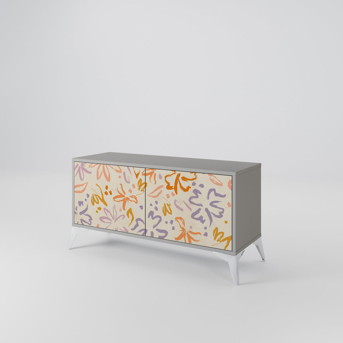 SPRING WHIMSY Mueble de TV Compacto de 2 puertas