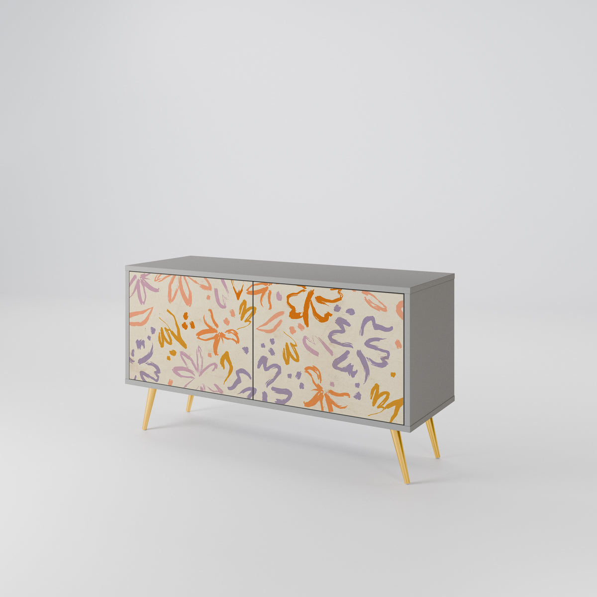 SPRING WHIMSY Mueble de TV Compacto de 2 puertas