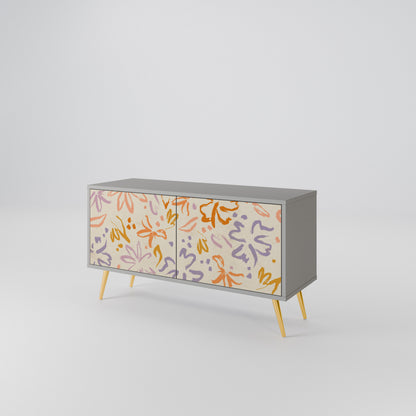 SPRING WHIMSY Mueble de TV Compacto de 2 puertas