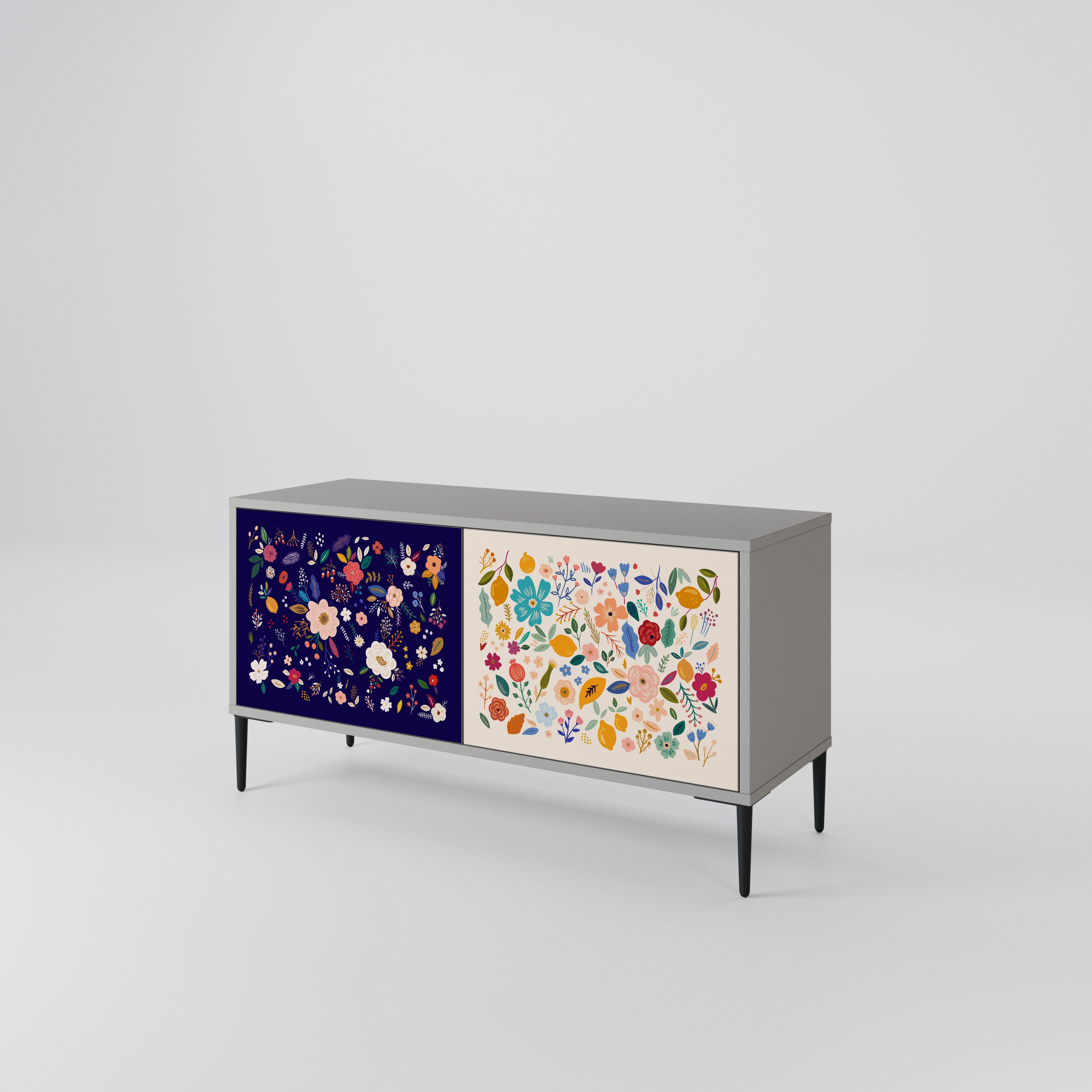 FLORAL COMBINATION Mueble de TV Compacto de 2 puertas