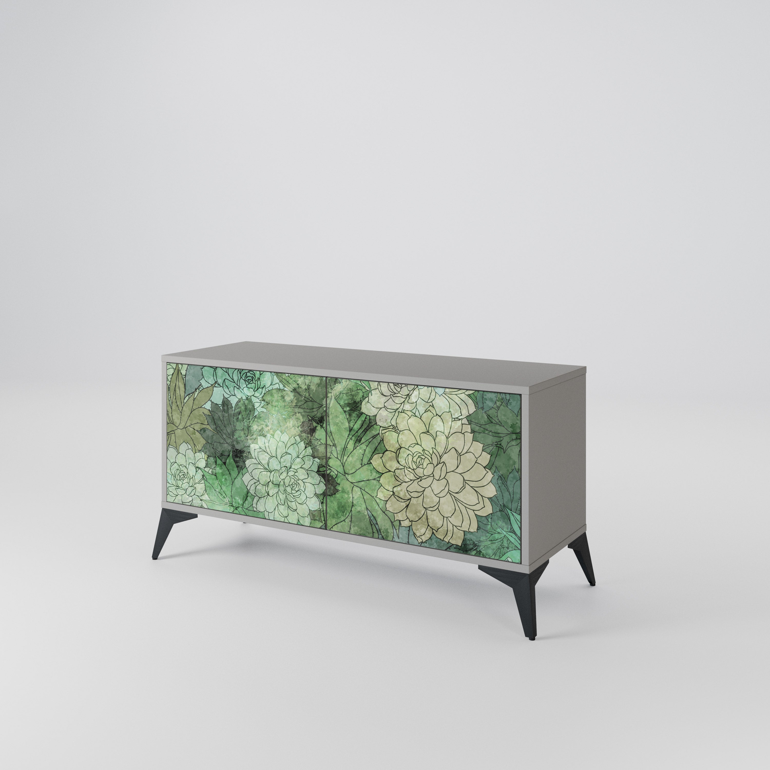 SUCCULENT CLUSTER Mueble de TV Compacto de 2 puertas