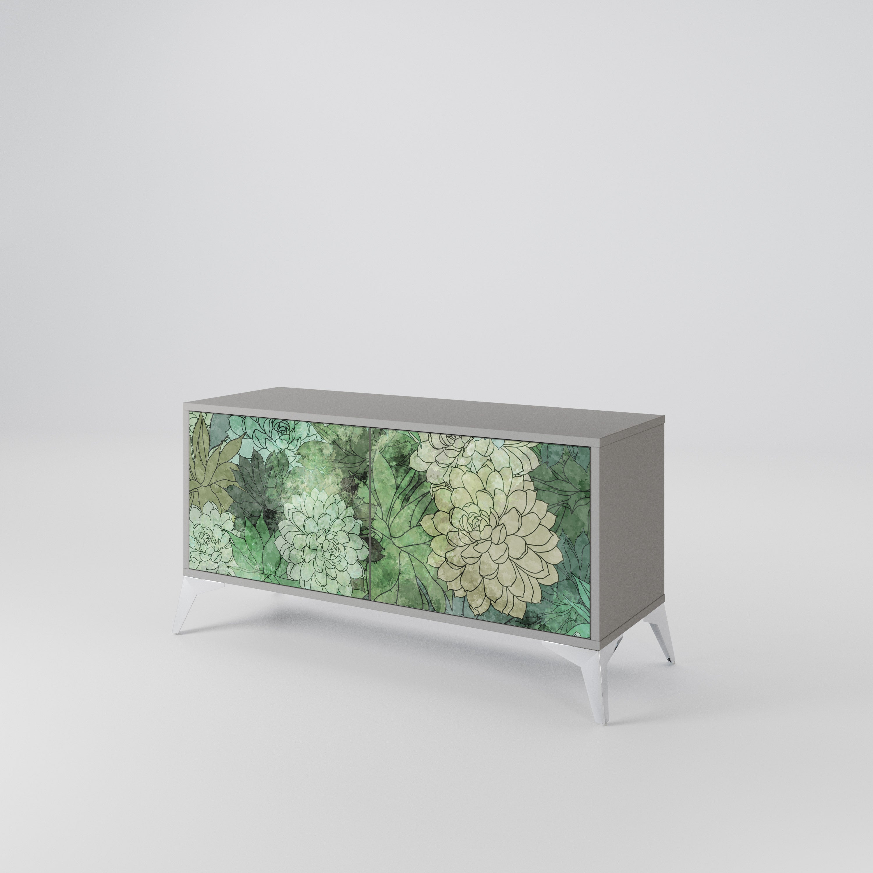 SUCCULENT CLUSTER Mueble de TV Compacto de 2 puertas