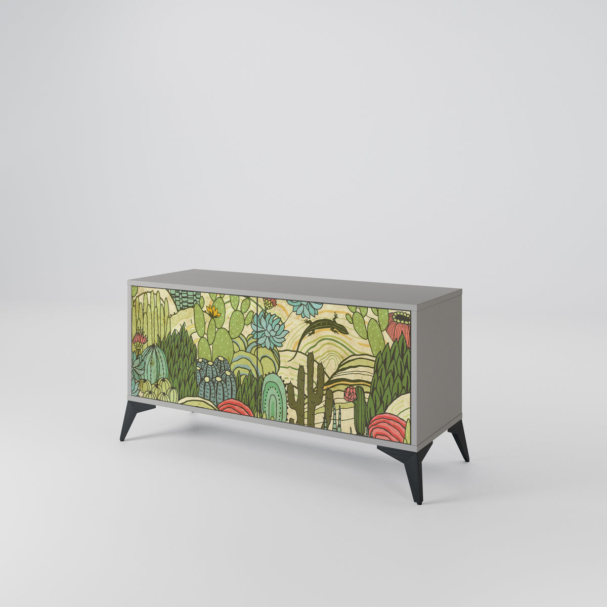 SUCCULENTS KALEIDOSCOPE Mueble de TV Compacto de 2 puertas