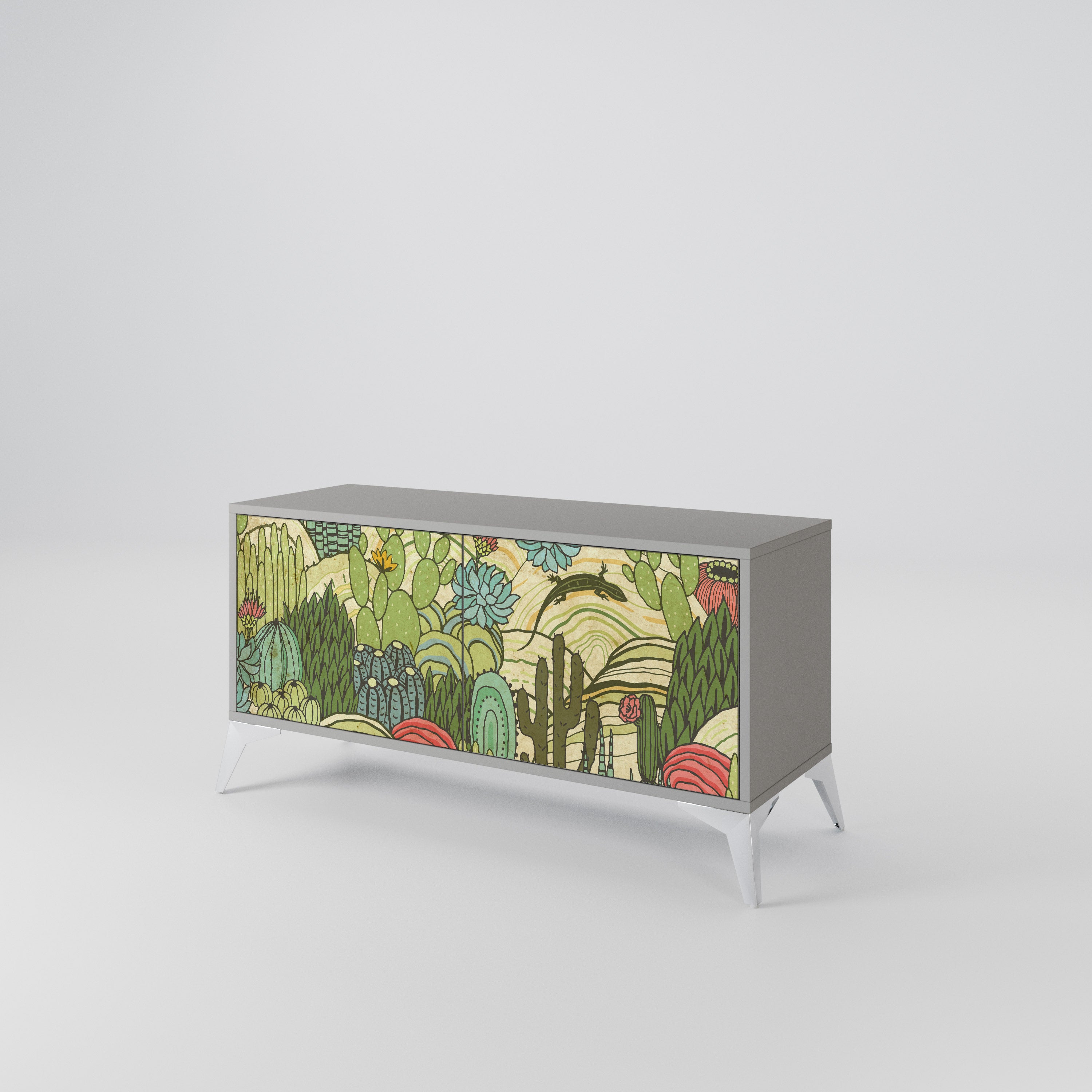 SUCCULENTS KALEIDOSCOPE Mueble de TV Compacto de 2 puertas