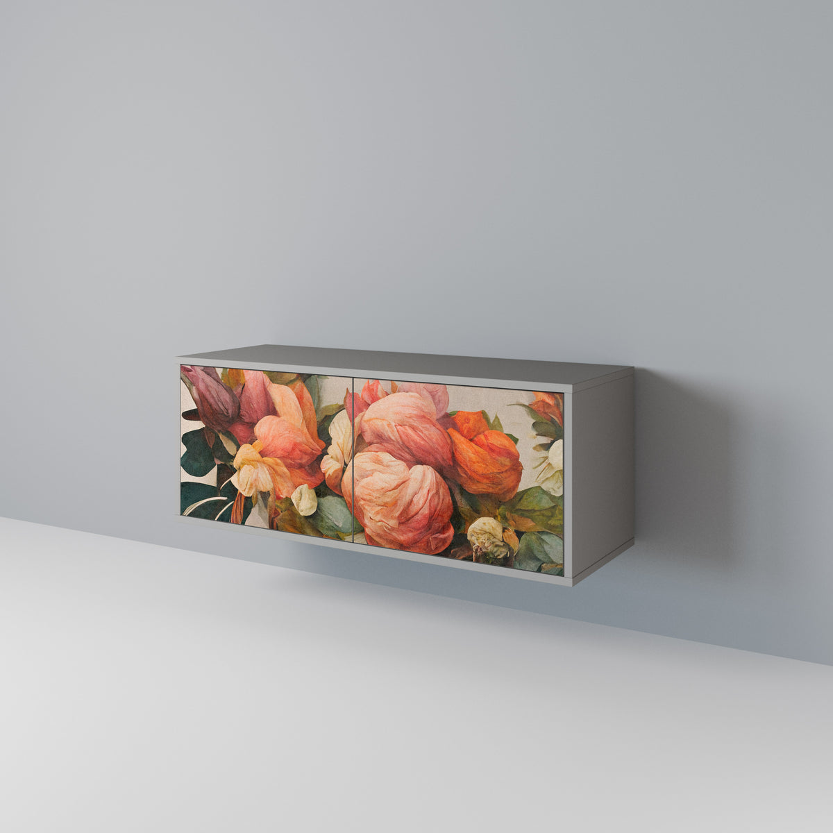 STYLISH BEAUTY Mueble de TV Compacto de 2 puertas