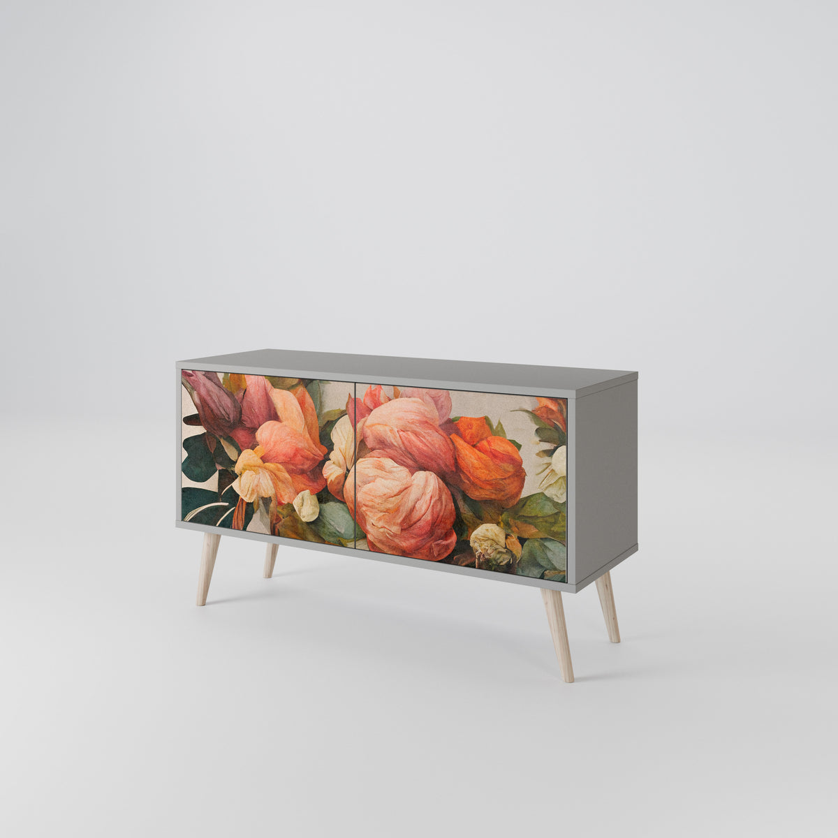 STYLISH BEAUTY Mueble de TV Compacto de 2 puertas