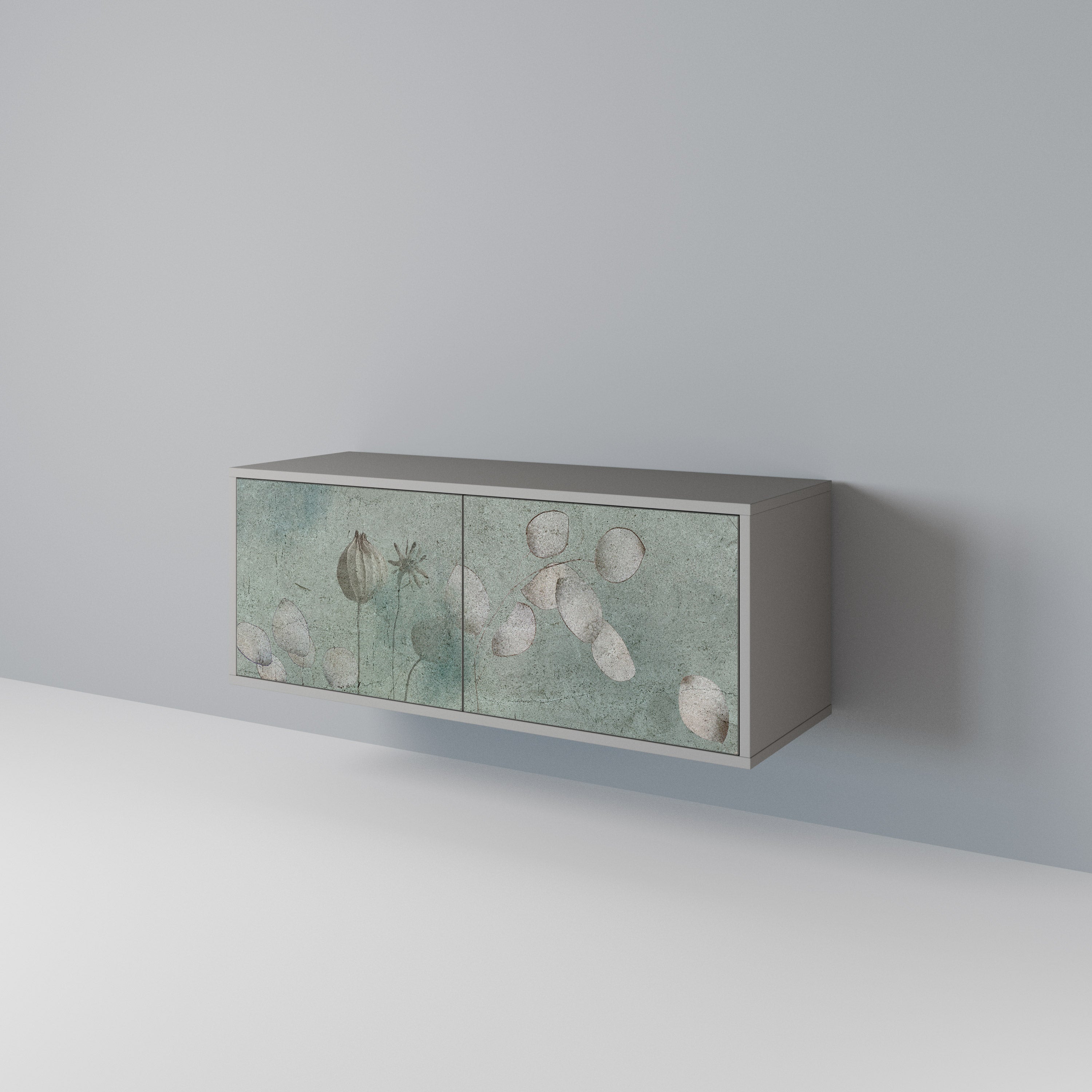 NIGHT LADY Mueble de TV Compacto de 2 puertas