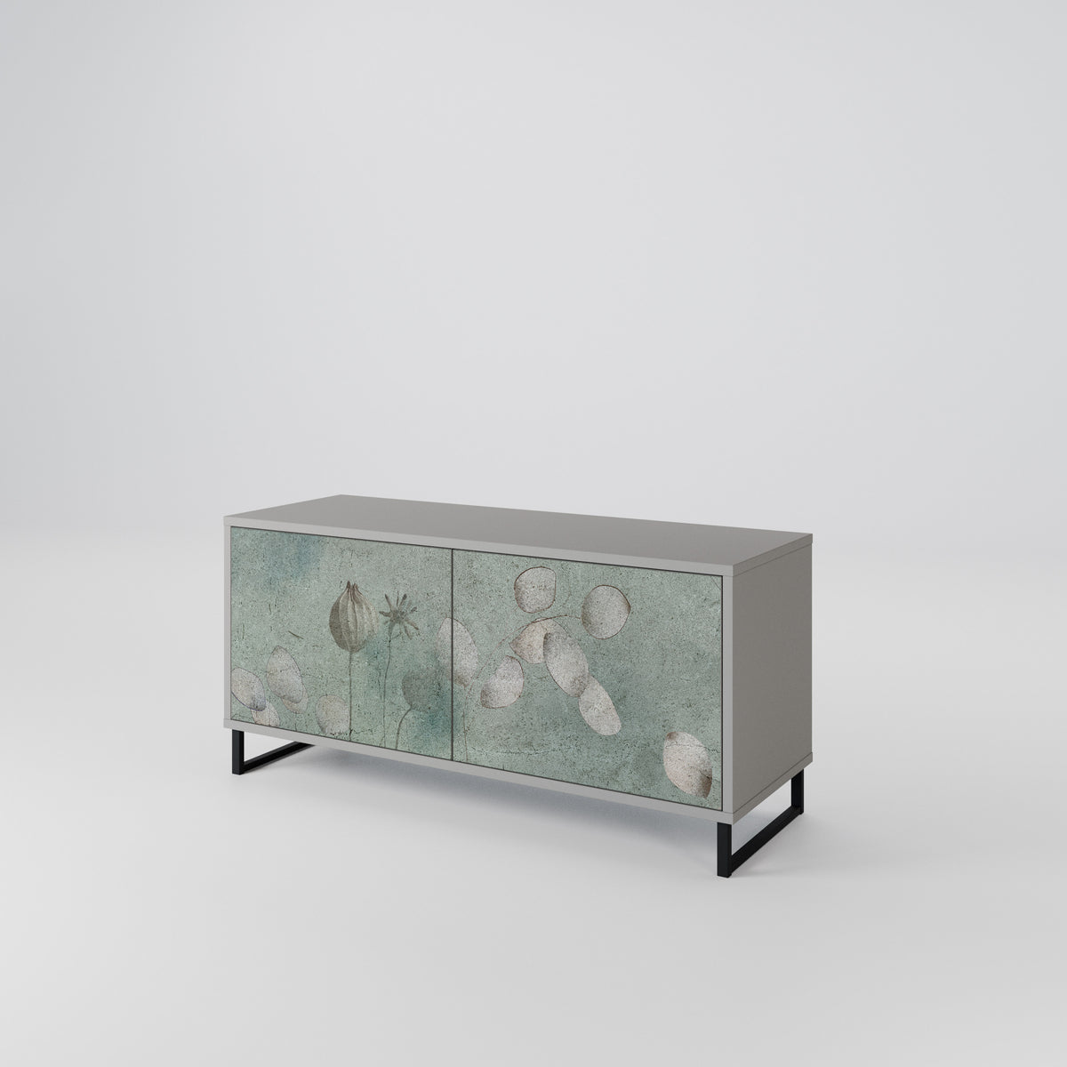 NIGHT LADY Mueble de TV Compacto de 2 puertas