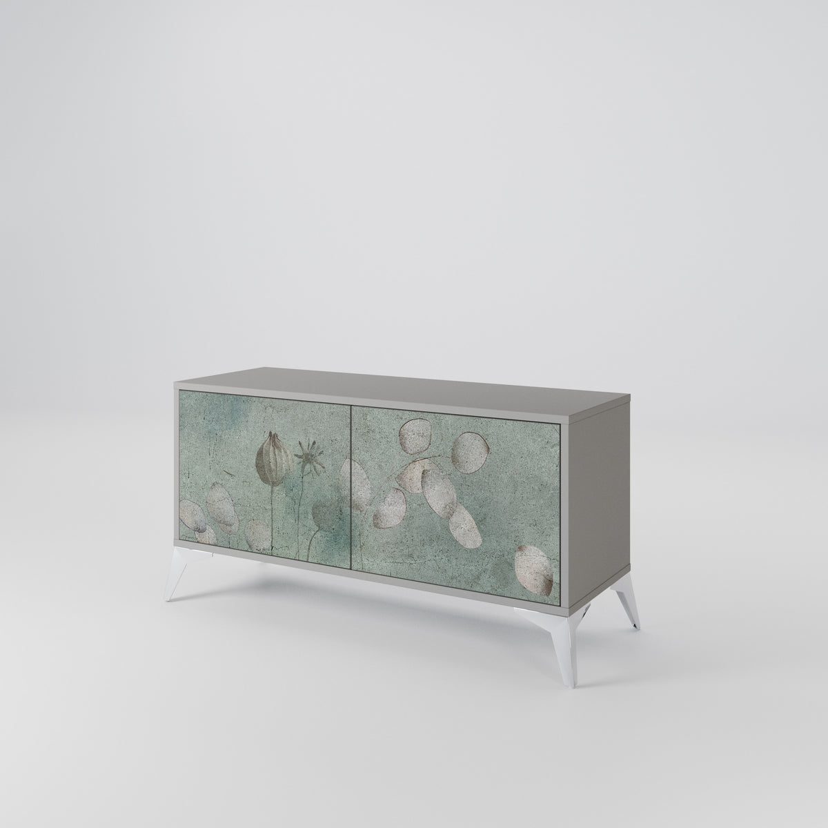 NIGHT LADY Mueble de TV Compacto de 2 puertas