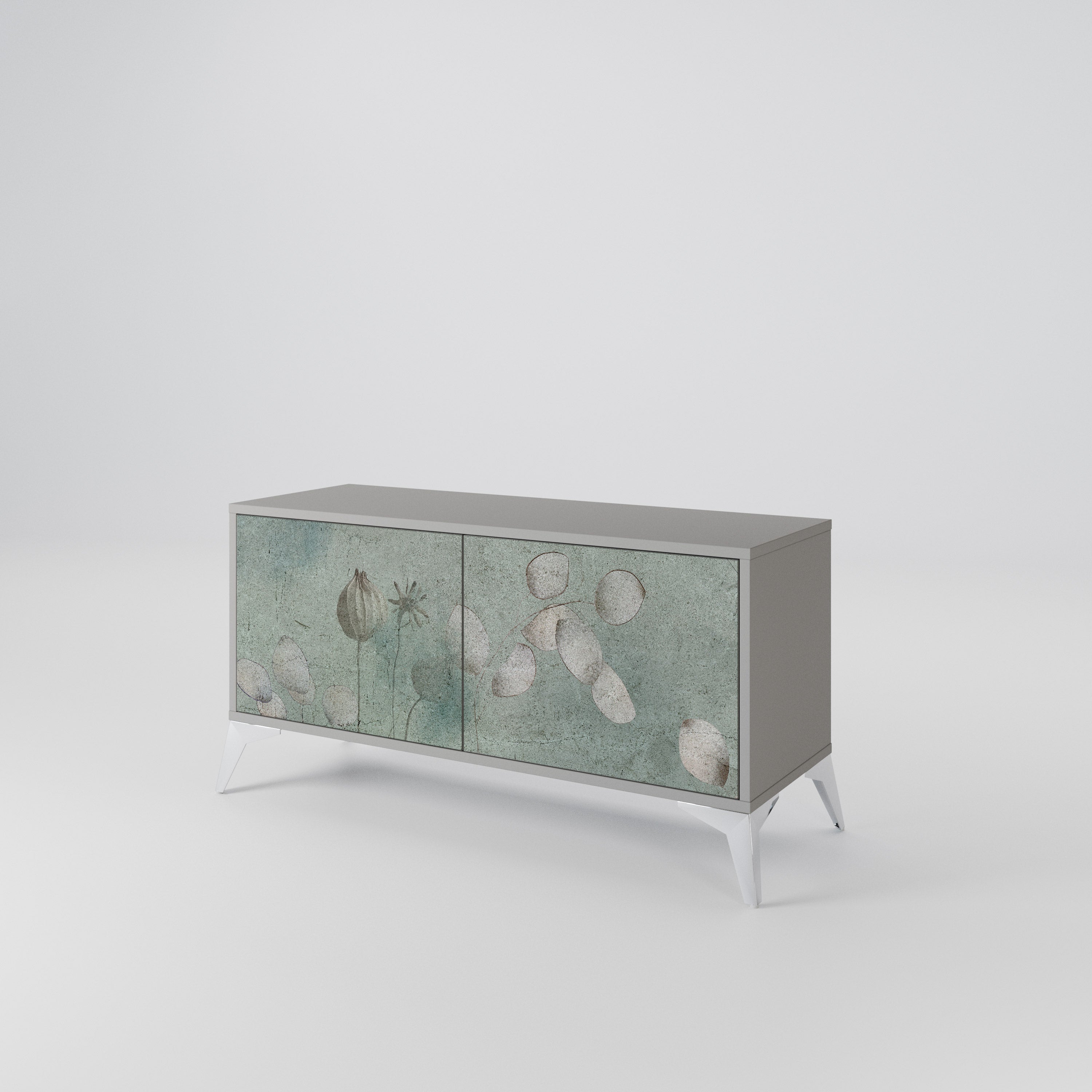 NIGHT LADY Mueble de TV Compacto de 2 puertas