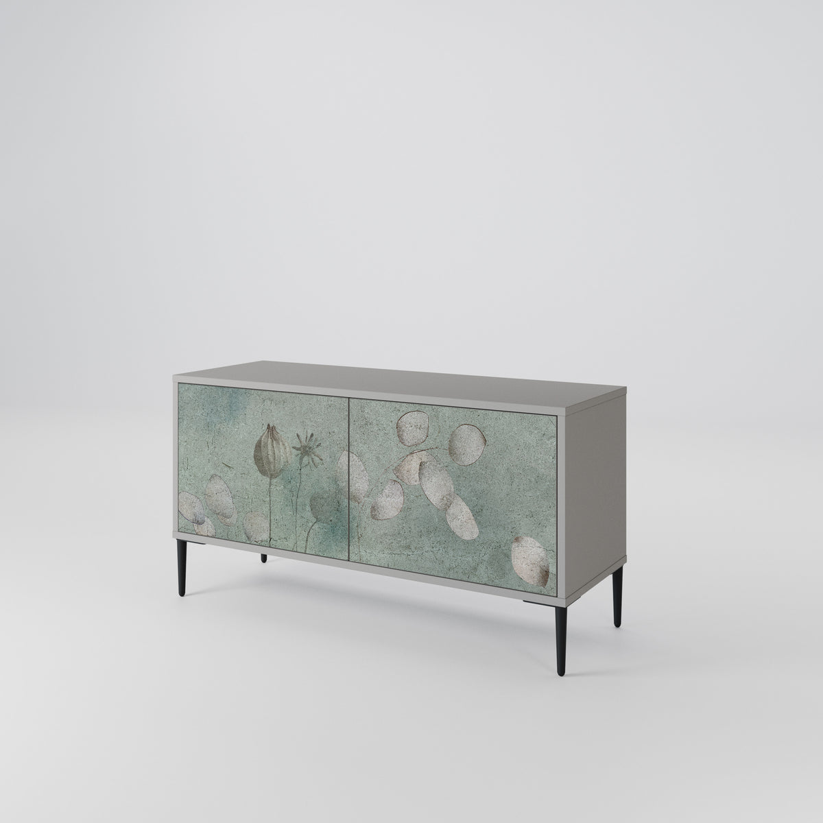 NIGHT LADY Mueble de TV Compacto de 2 puertas