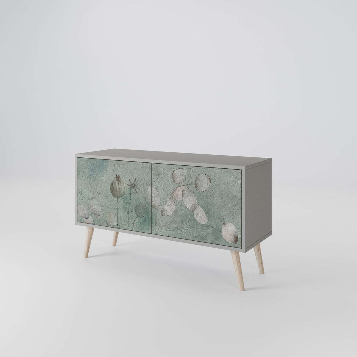 NIGHT LADY Mueble de TV Compacto de 2 puertas