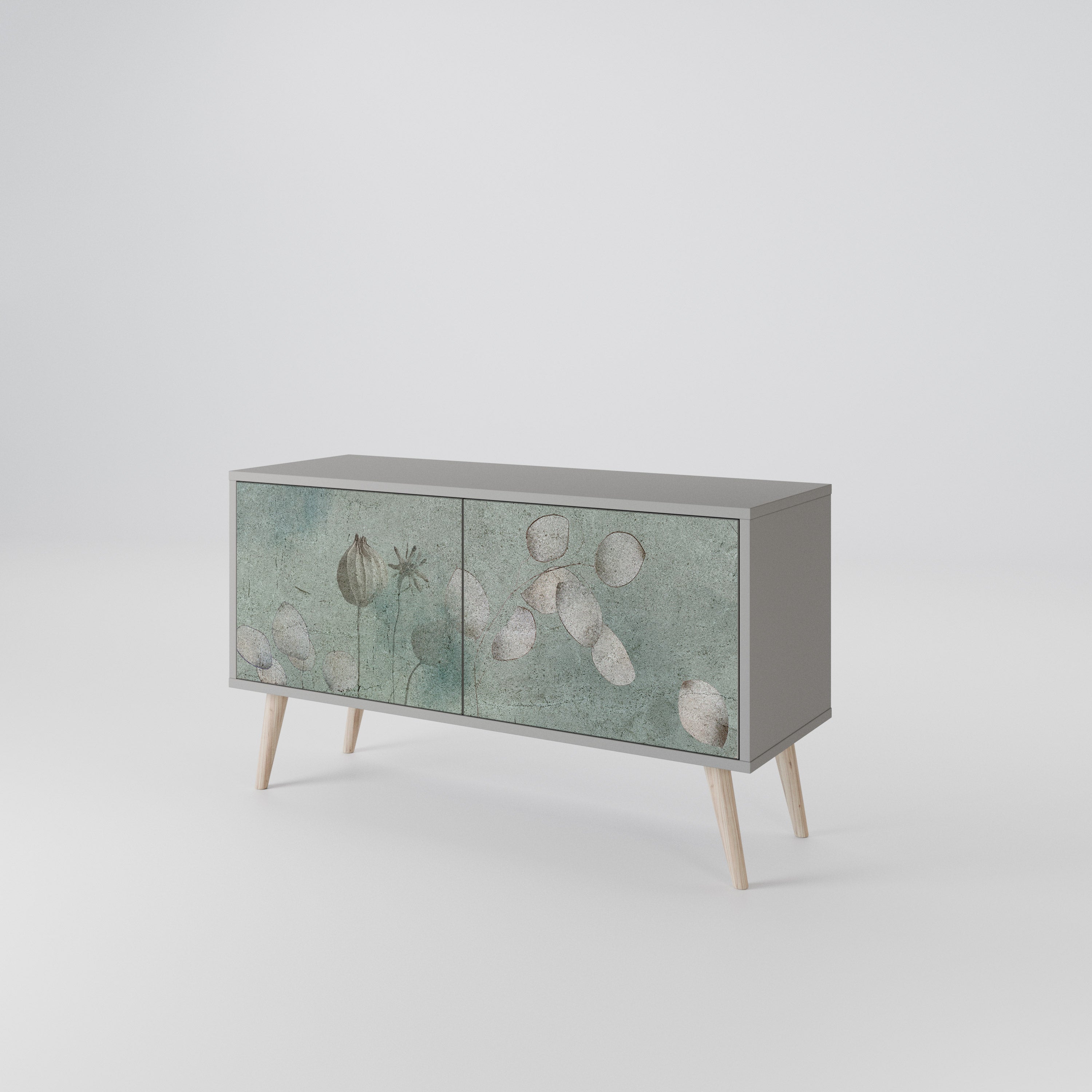 NIGHT LADY Mueble de TV Compacto de 2 puertas