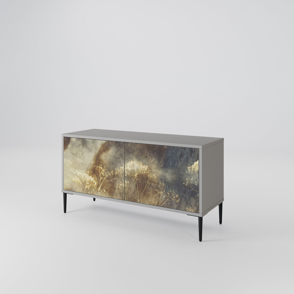 GENTLE POWER Mueble de TV Compacto de 2 puertas