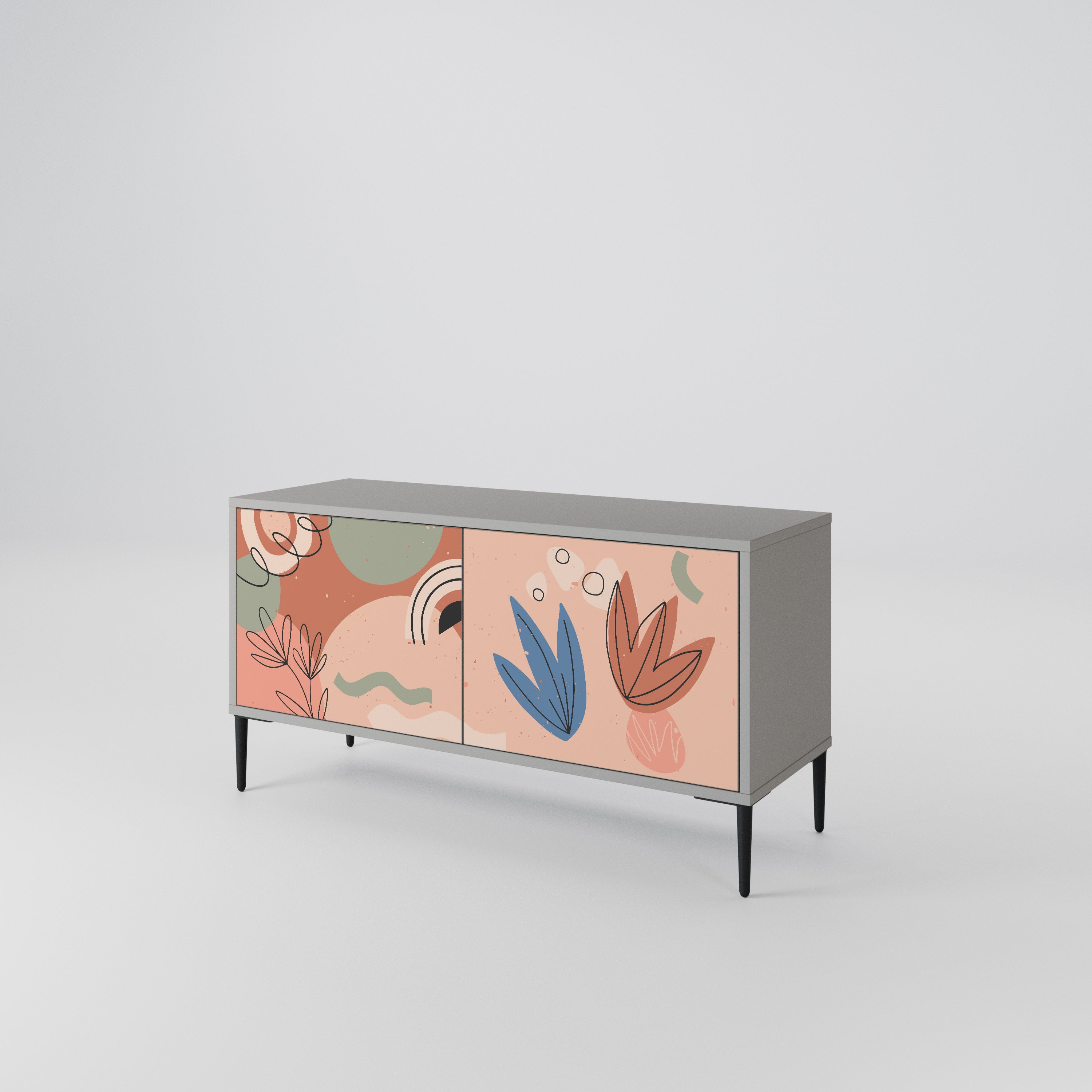 PASTEL DESTINY Mueble de TV Compacto de 2 puertas