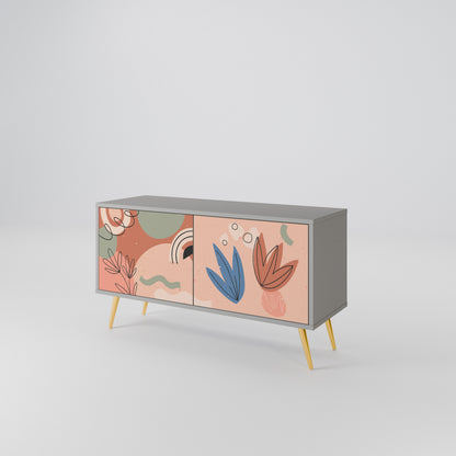 PASTEL DESTINY Mueble de TV Compacto de 2 puertas