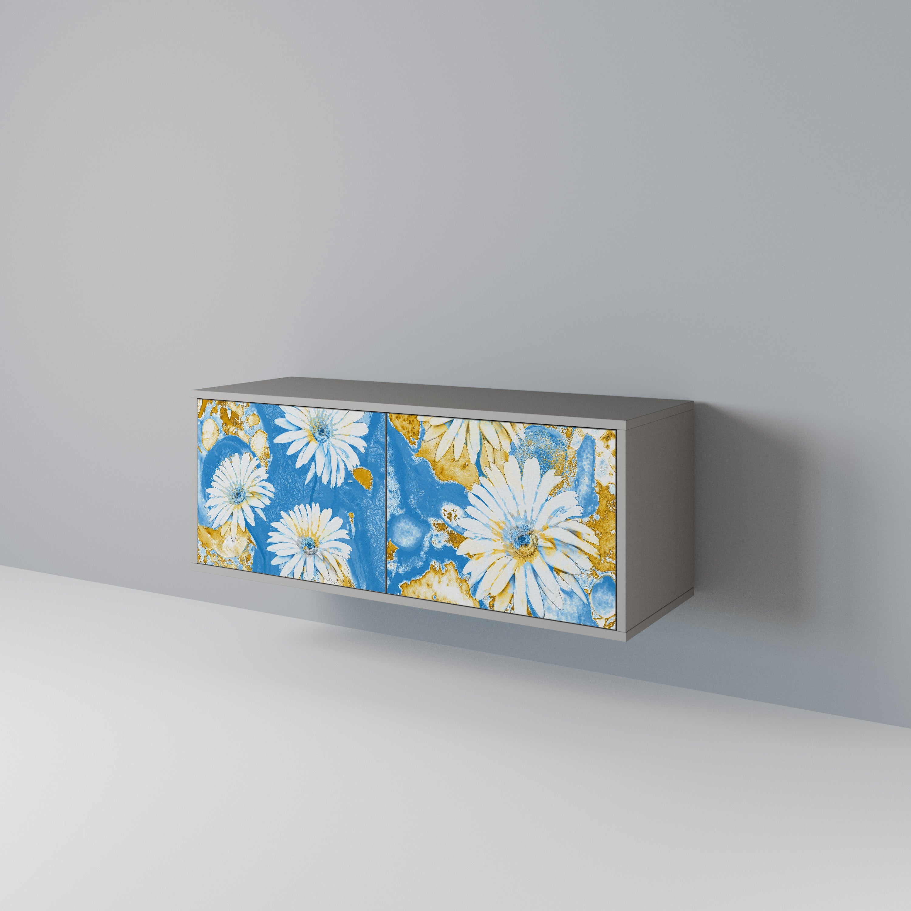 DAISY LUXE Mueble de TV Compacto de 2 puertas