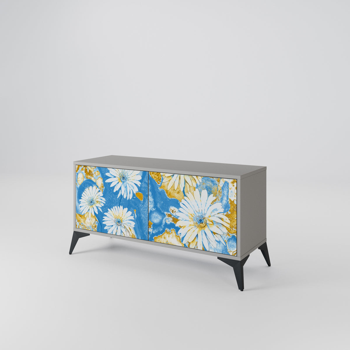 DAISY LUXE Mueble de TV Compacto de 2 puertas