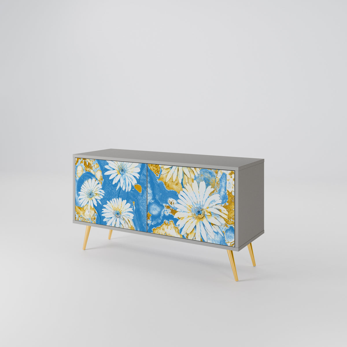 DAISY LUXE Mueble de TV Compacto de 2 puertas