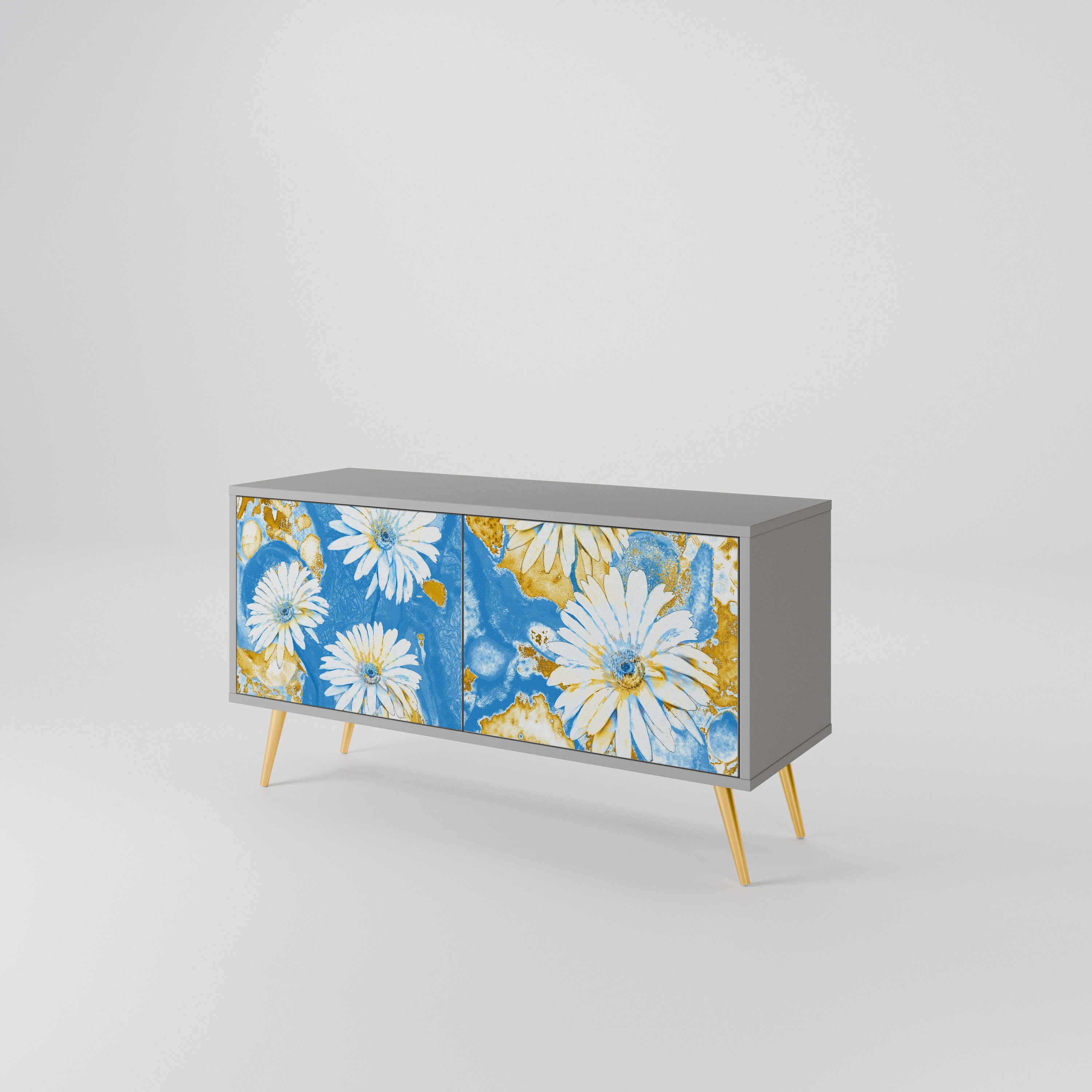 DAISY LUXE Mueble de TV Compacto de 2 puertas