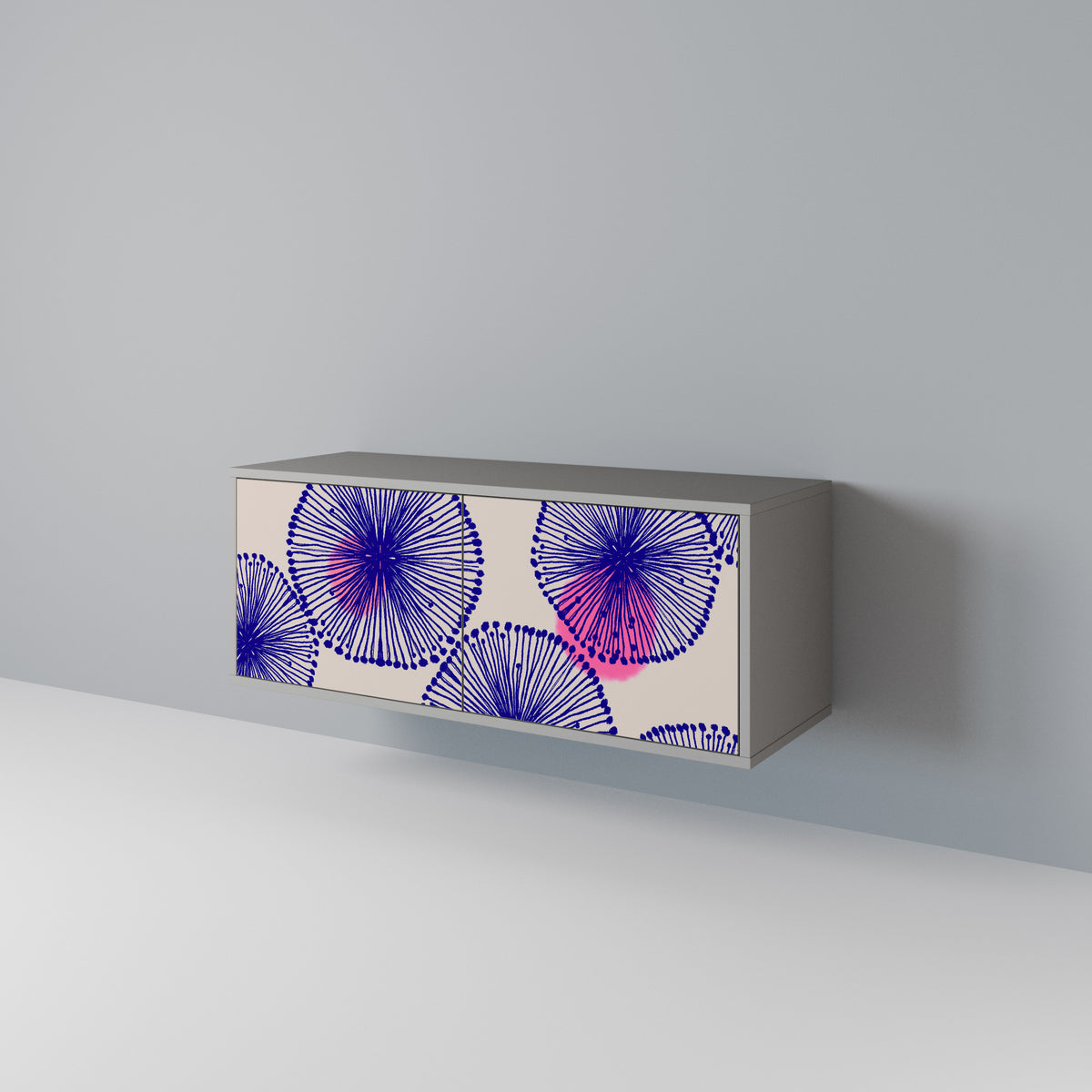 MAGIC NATURE Mueble de TV Compacto de 2 puertas