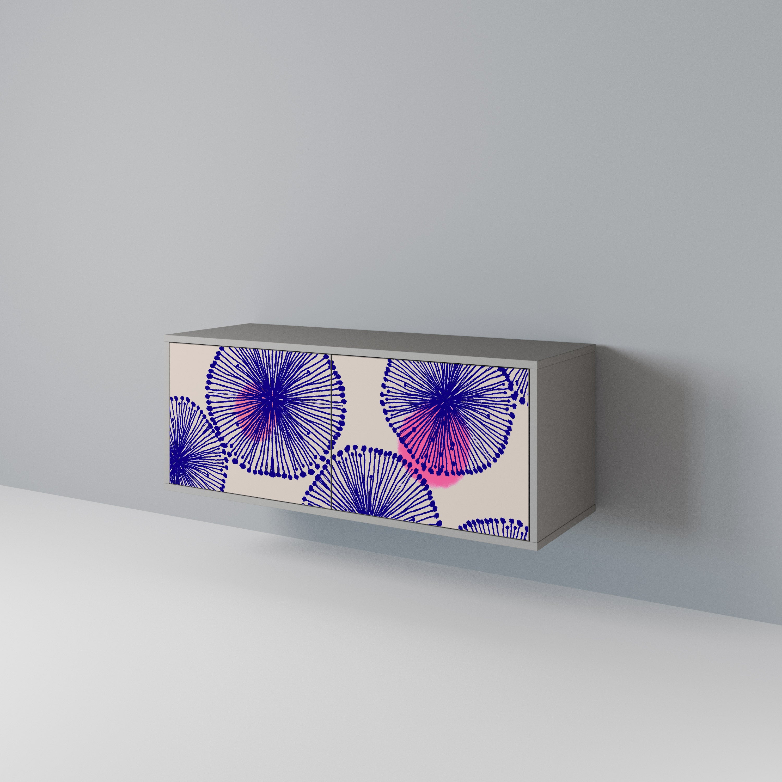 MAGIC NATURE Mueble de TV Compacto de 2 puertas