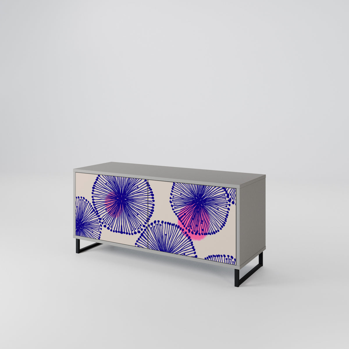 MAGIC NATURE Mueble de TV Compacto de 2 puertas