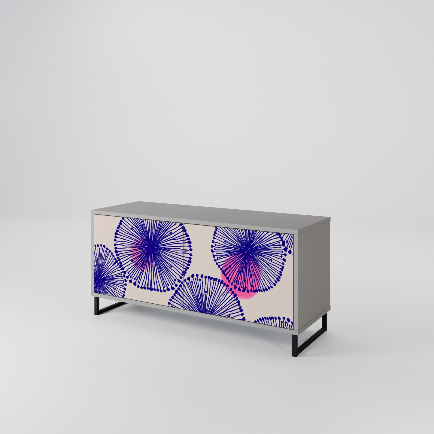 MAGIC NATURE Mueble de TV Compacto de 2 puertas