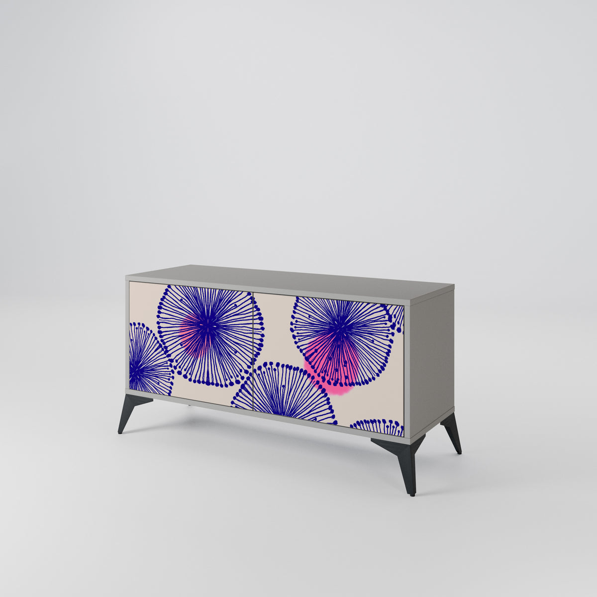 MAGIC NATURE Mueble de TV Compacto de 2 puertas