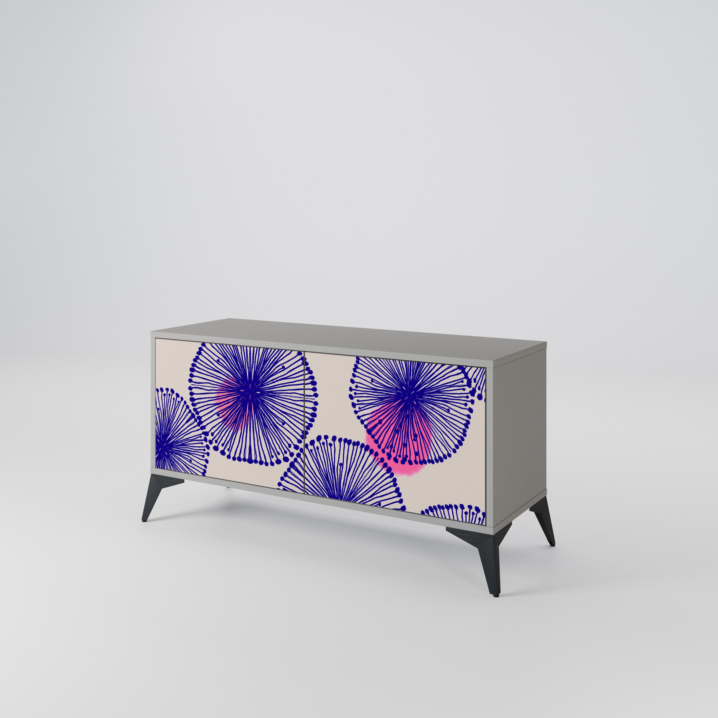 MAGIC NATURE Mueble de TV Compacto de 2 puertas