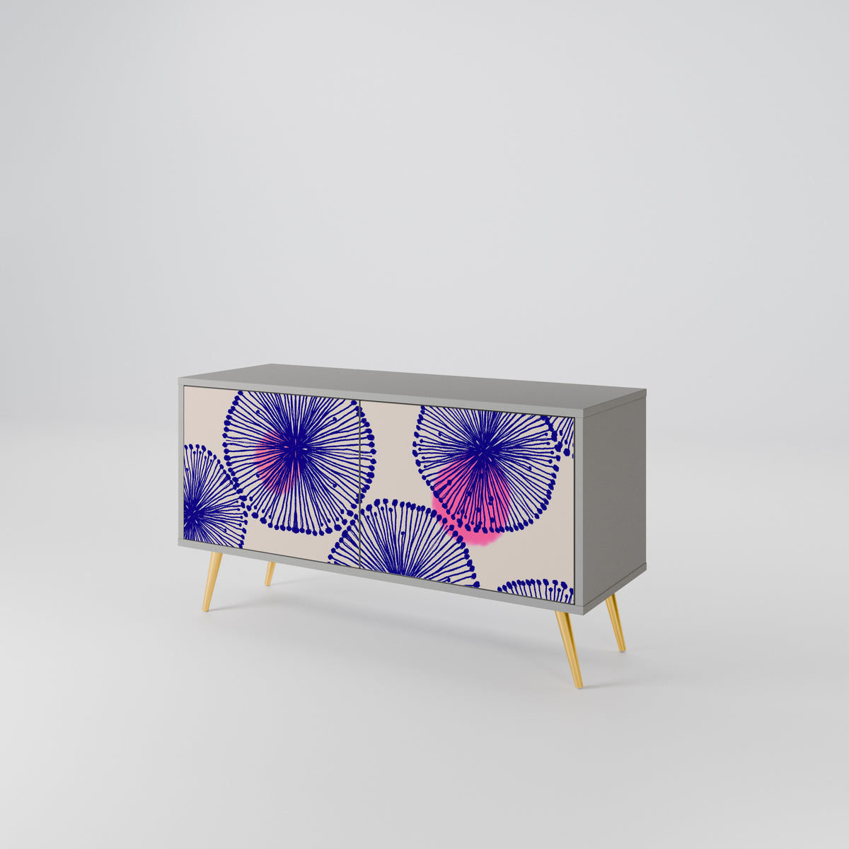 MAGIC NATURE Mueble de TV Compacto de 2 puertas