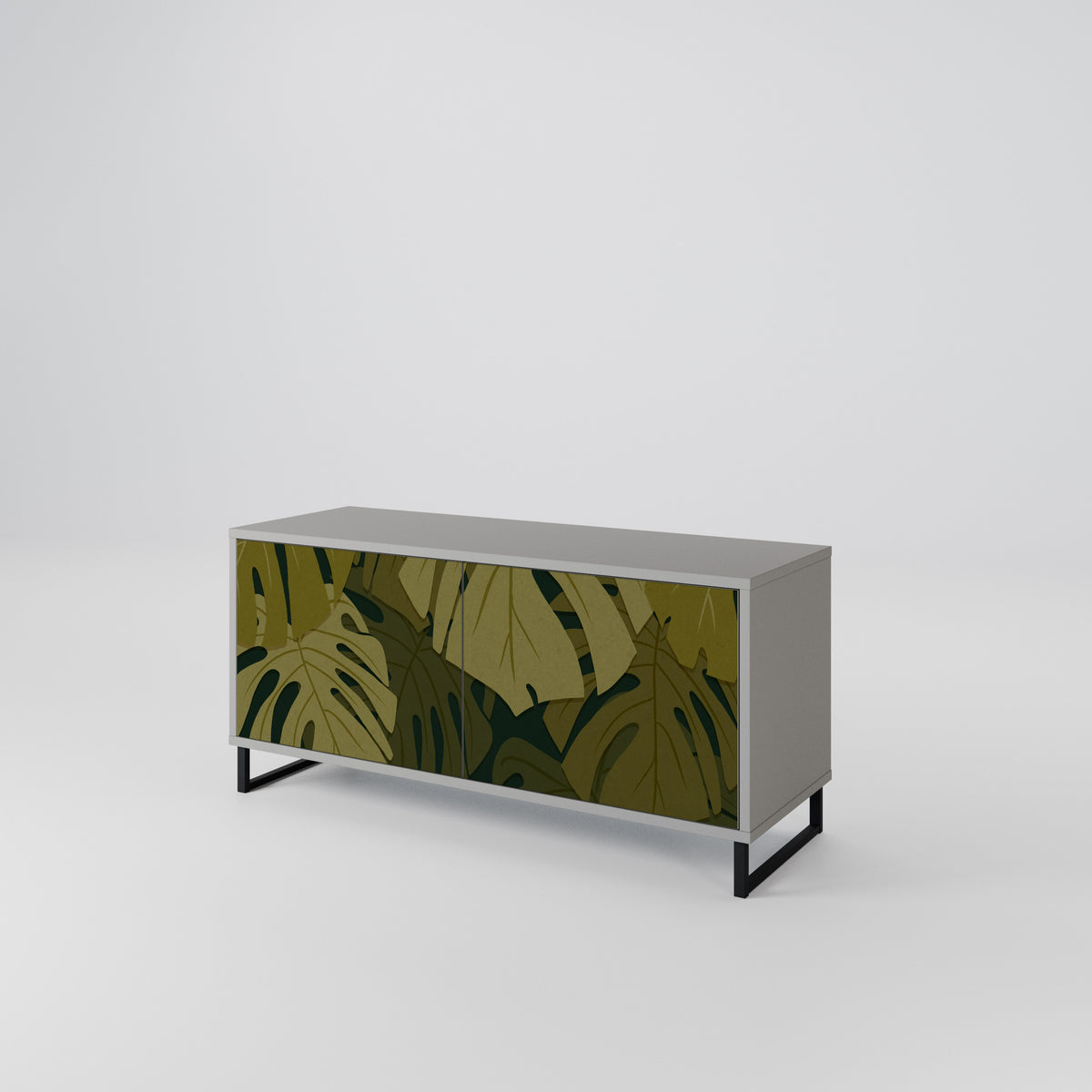 TROPICAL BEAUTY Mueble de TV Compacto de 2 puertas