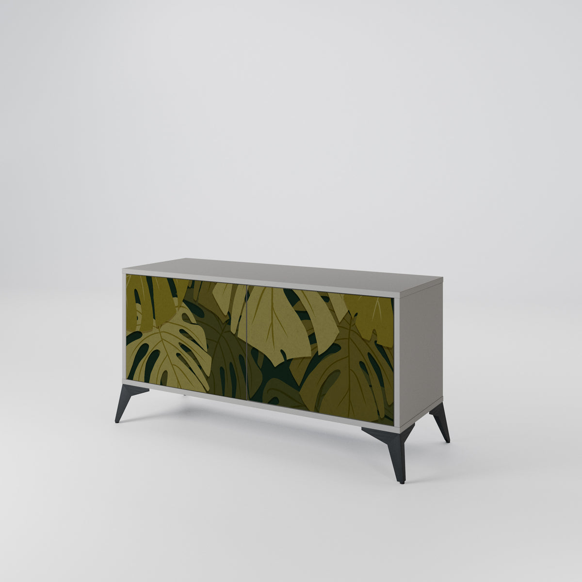 TROPICAL BEAUTY Mueble de TV Compacto de 2 puertas