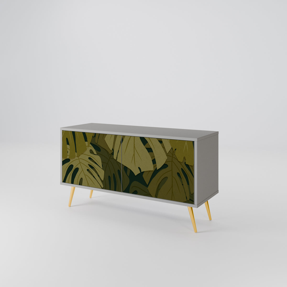 TROPICAL BEAUTY Mueble de TV Compacto de 2 puertas