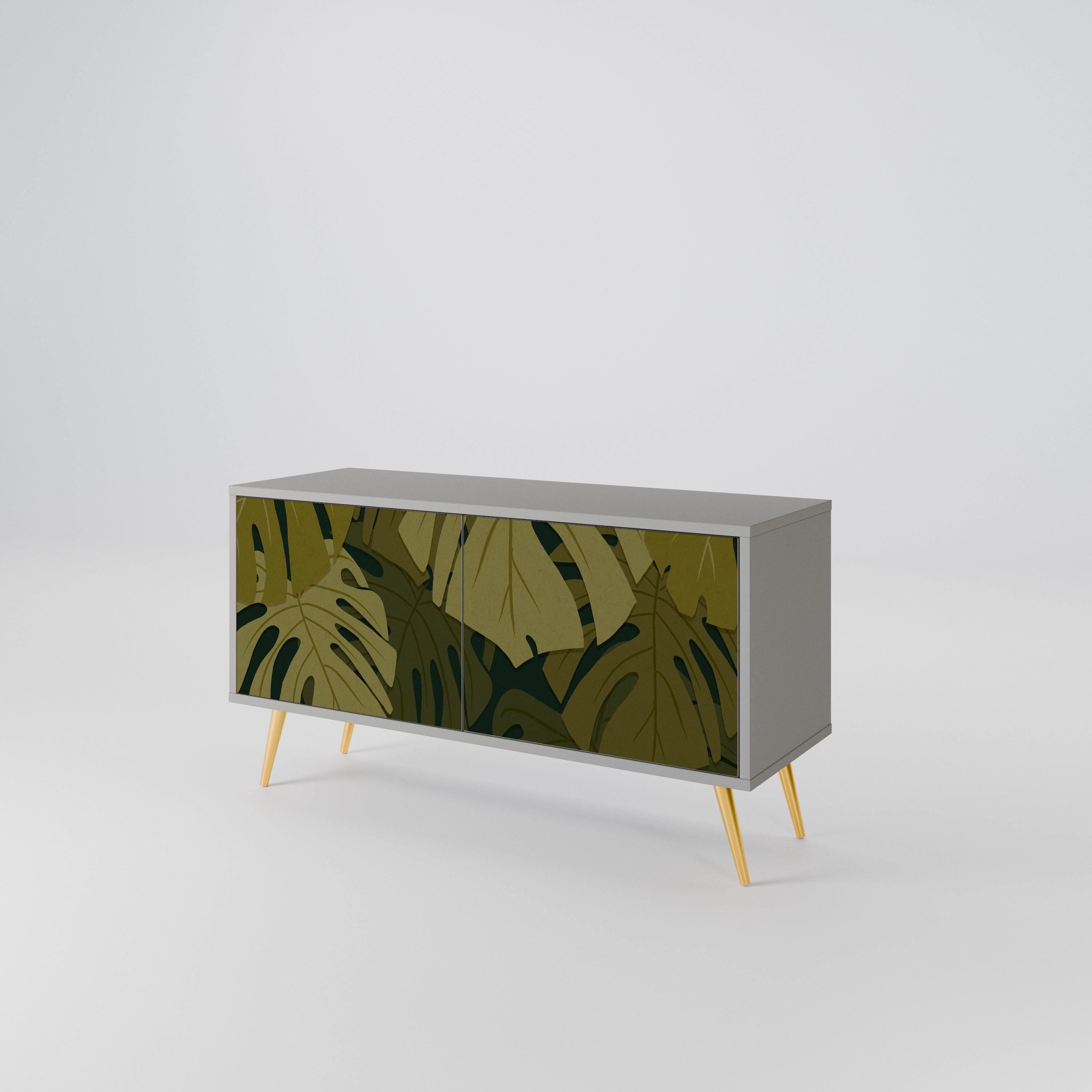TROPICAL BEAUTY Mueble de TV Compacto de 2 puertas