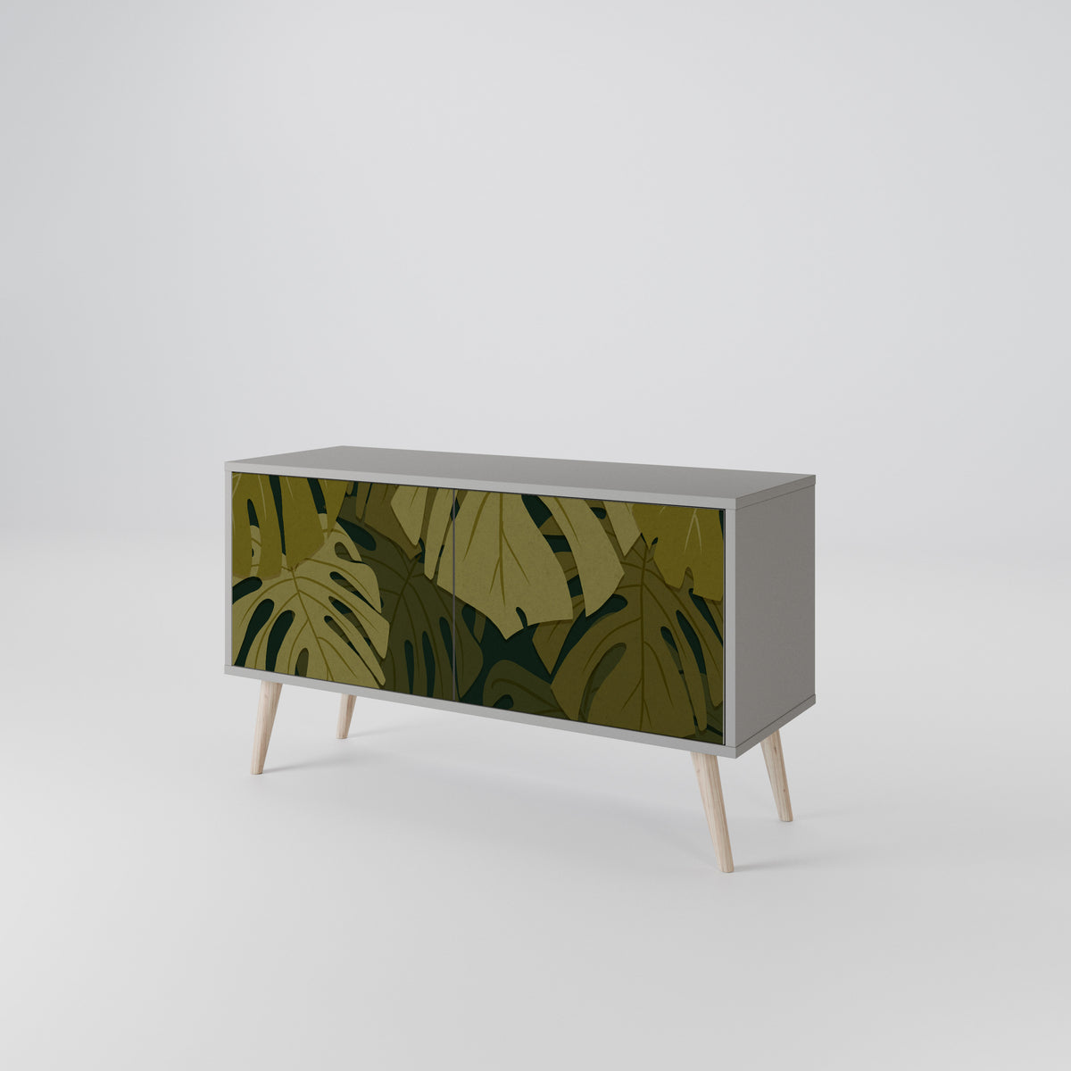 TROPICAL BEAUTY Mueble de TV Compacto de 2 puertas