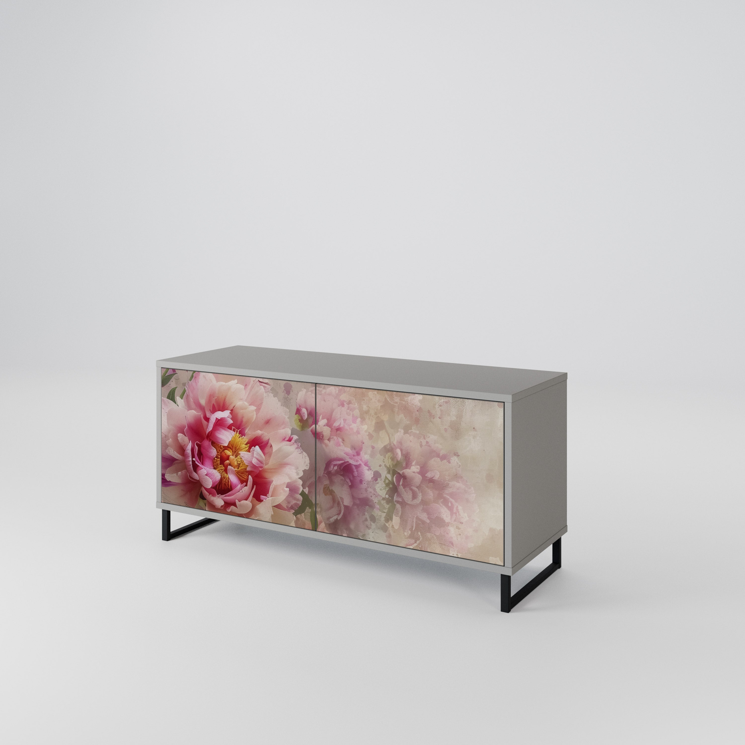 PEONY WHISPER Mueble de TV Compacto de 2 puertas