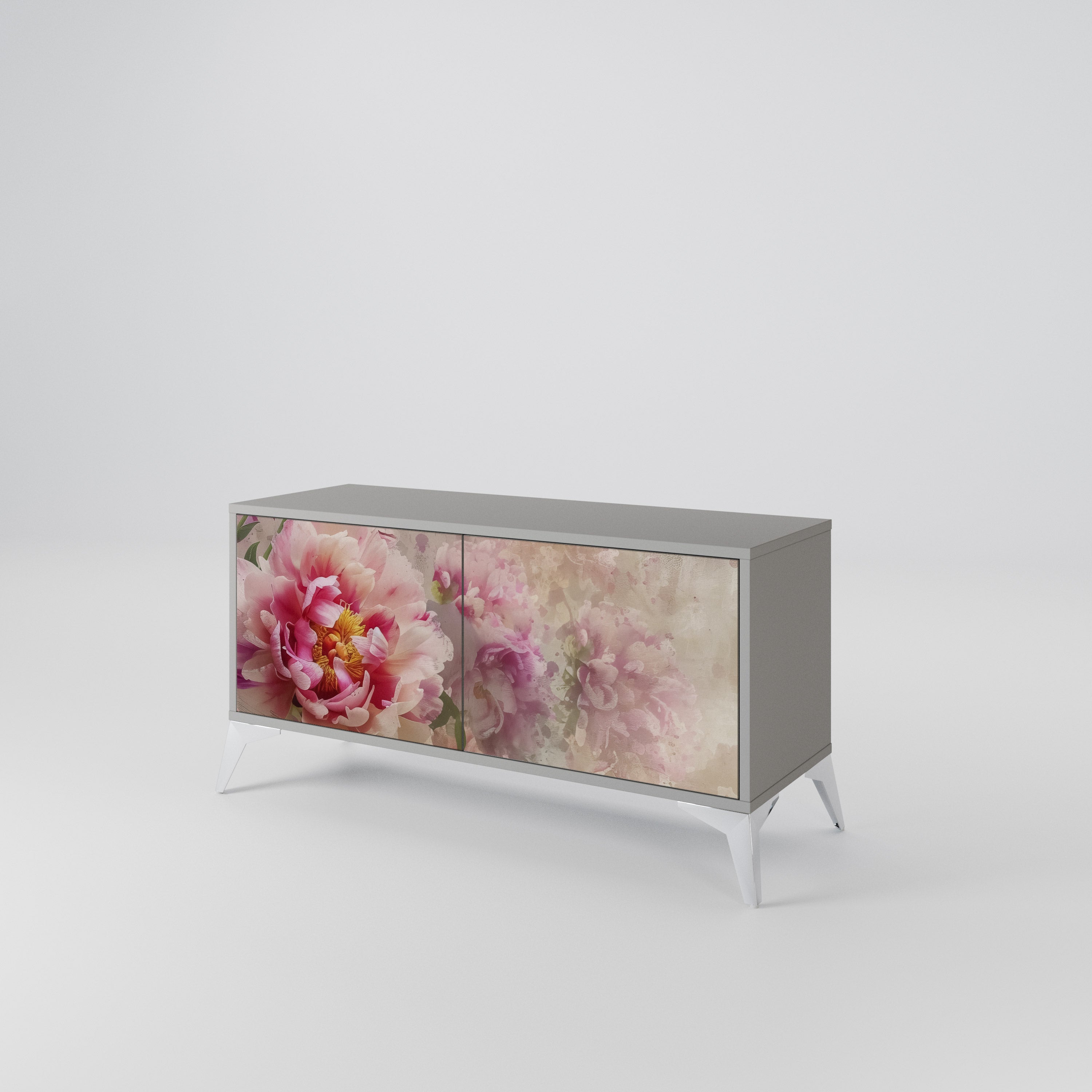 PEONY WHISPER Mueble de TV Compacto de 2 puertas
