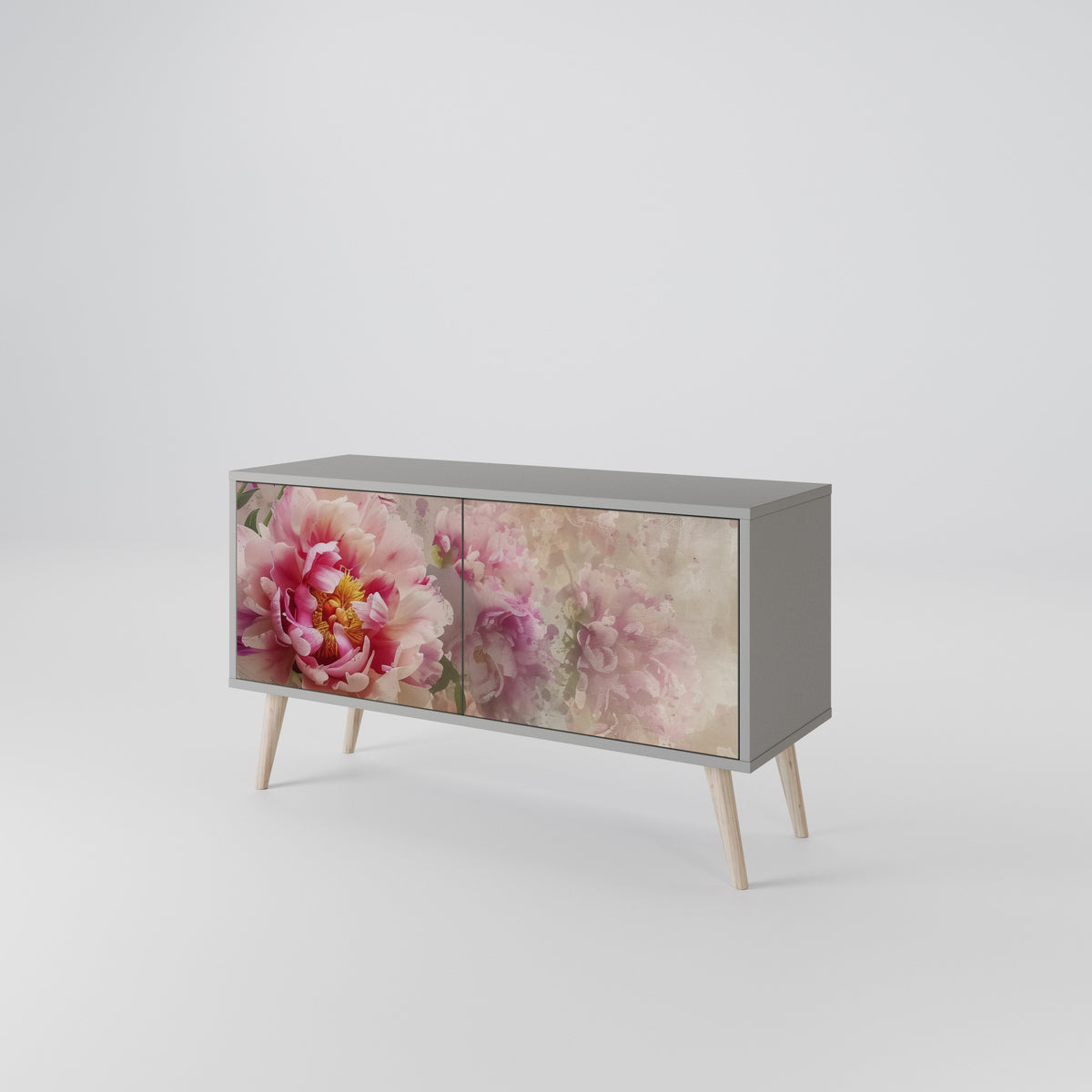 PEONY WHISPER Mueble de TV Compacto de 2 puertas