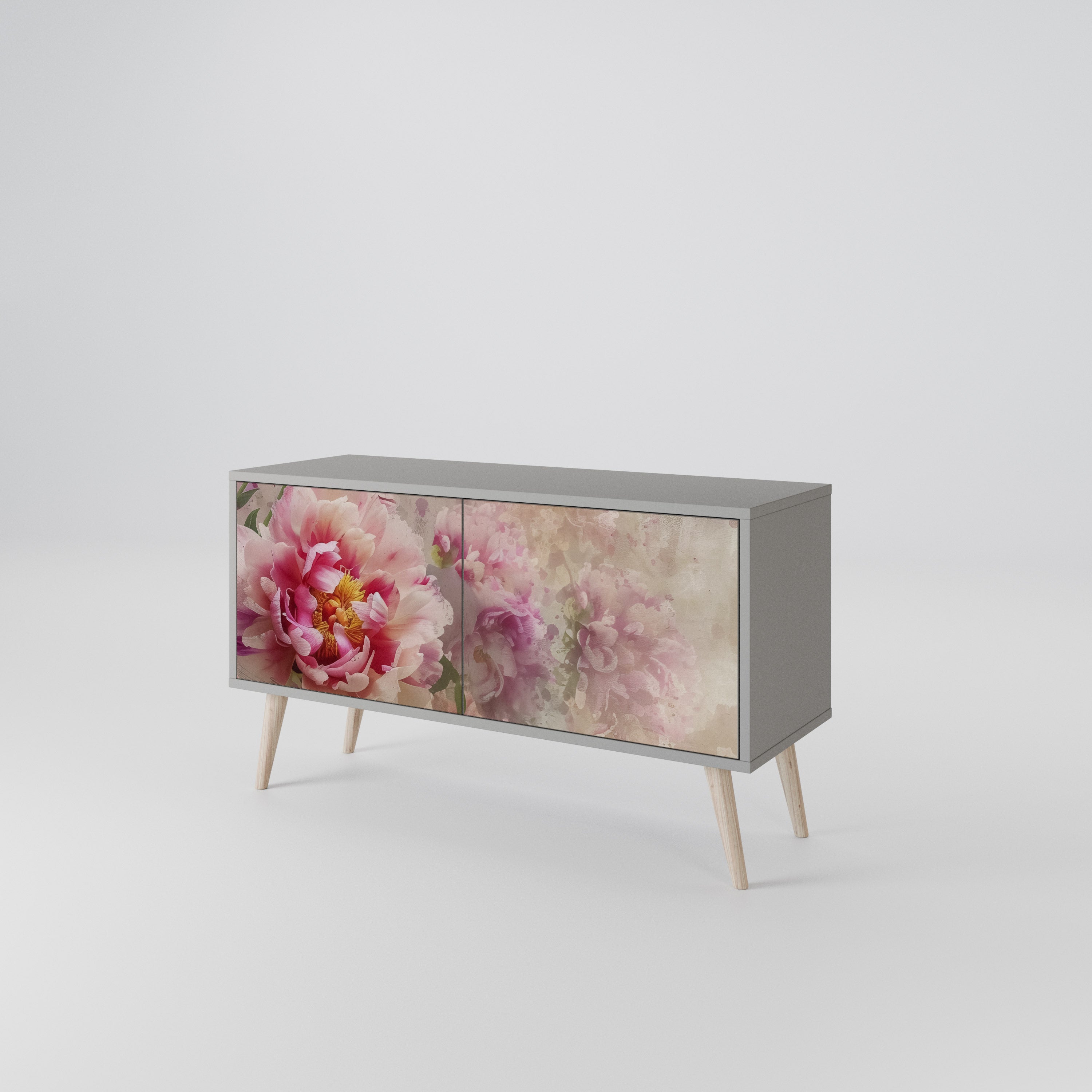 PEONY WHISPER Mueble de TV Compacto de 2 puertas