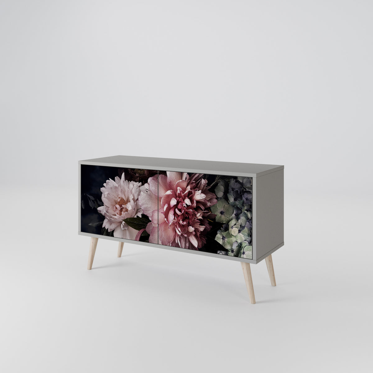 PURE BLOSSOM Mueble de TV Compacto de 2 puertas