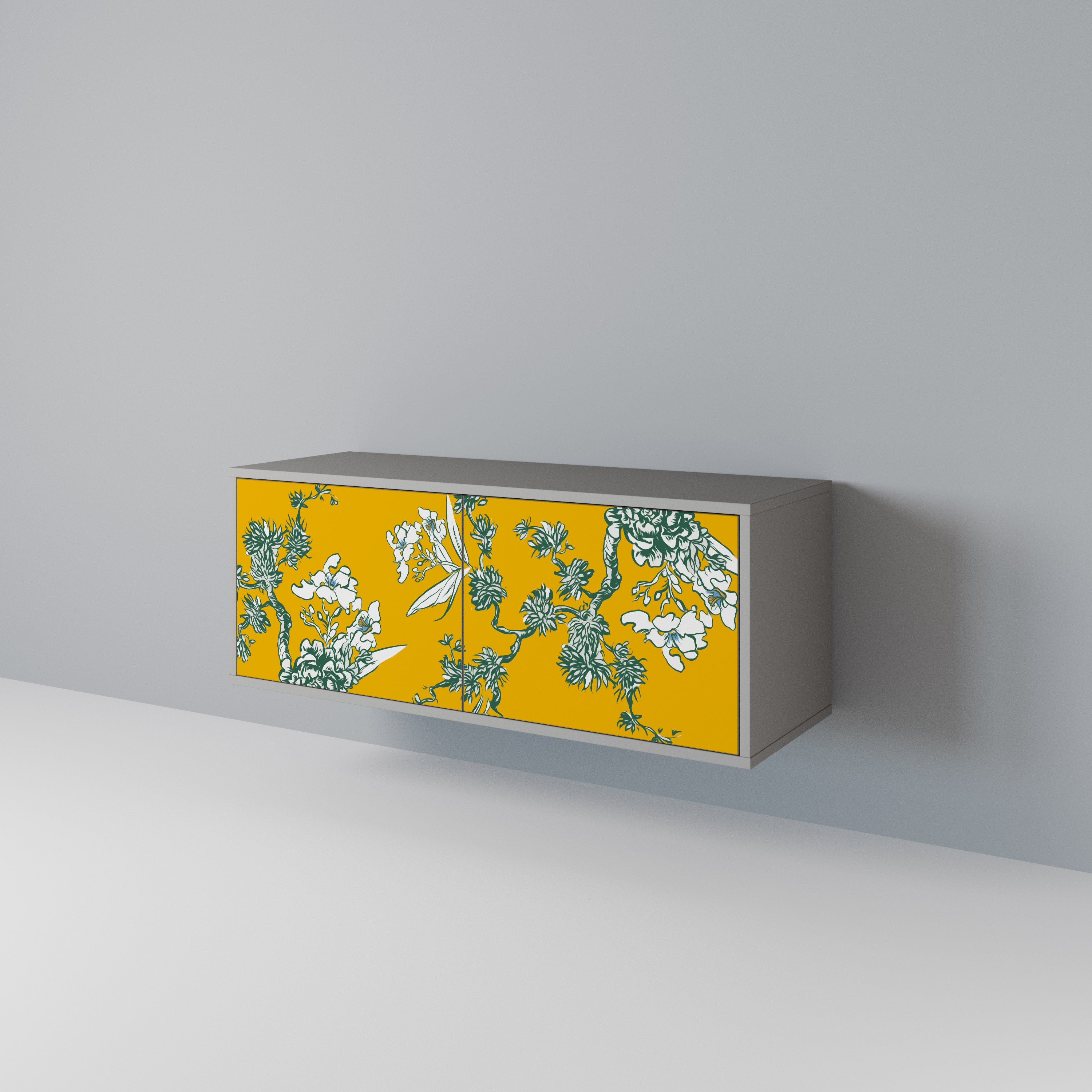 YELLOW CHINOISERIE Mueble de TV Compacto de 2 puertas