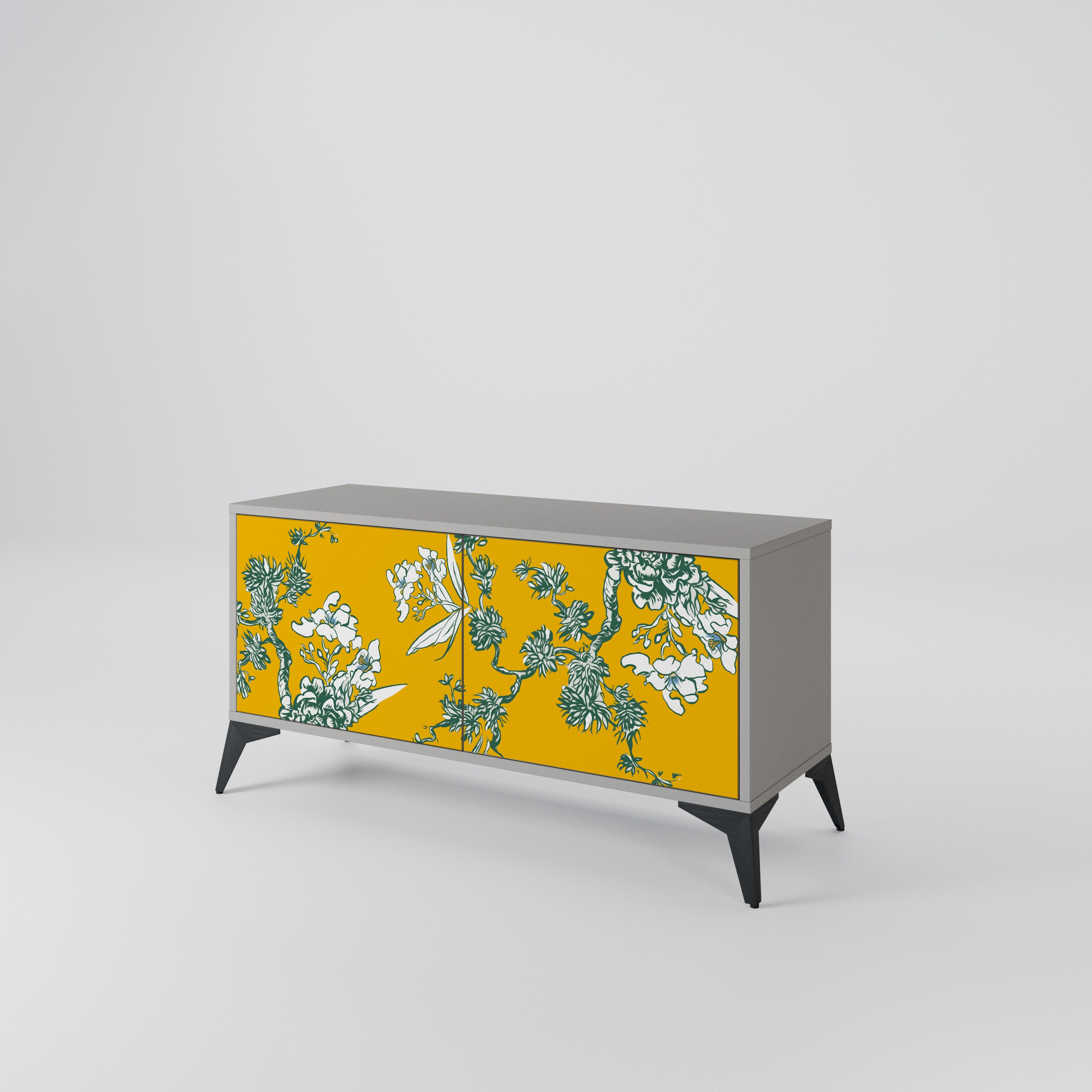 YELLOW CHINOISERIE Mueble de TV Compacto de 2 puertas