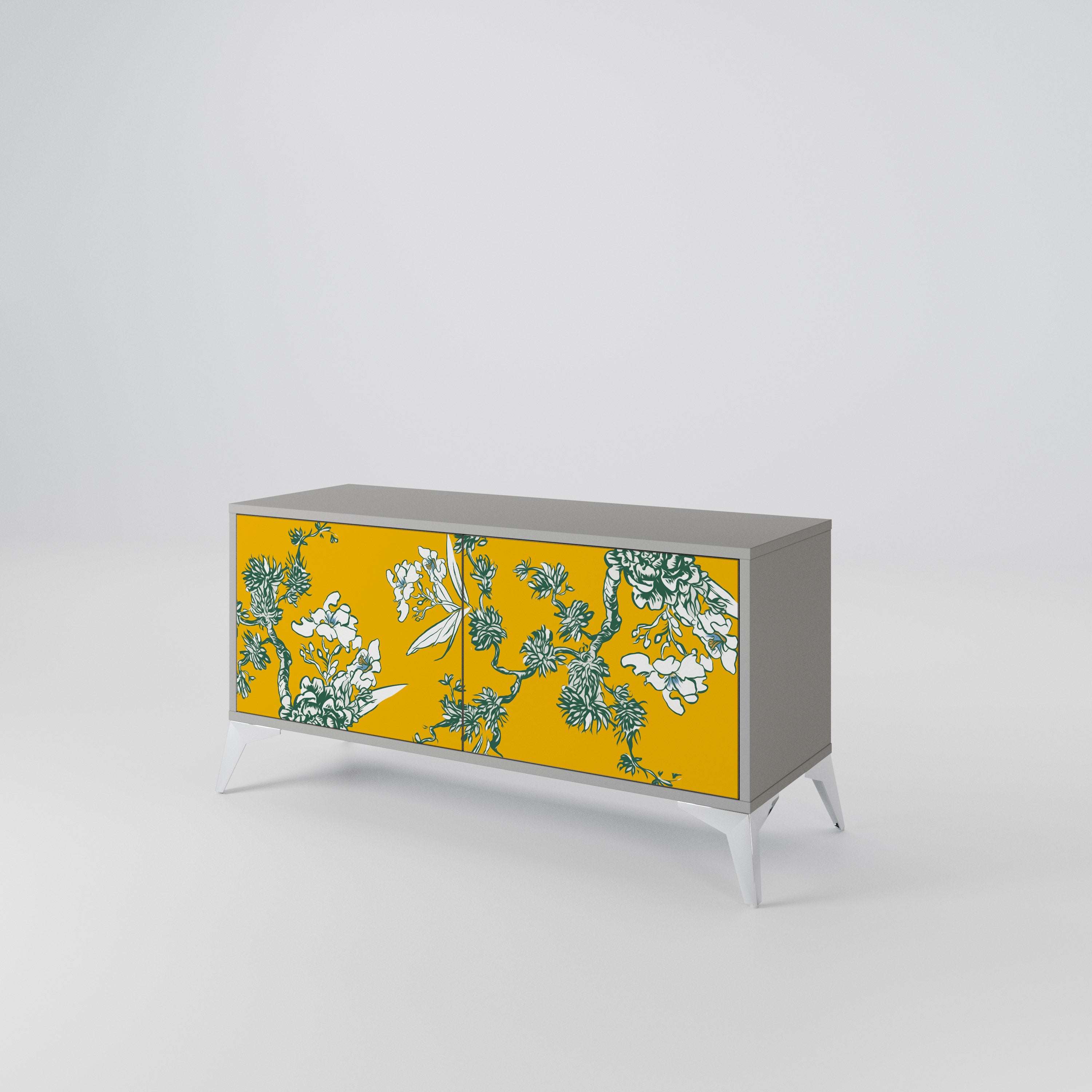 YELLOW CHINOISERIE Mueble de TV Compacto de 2 puertas