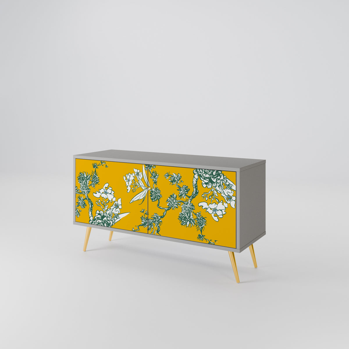 YELLOW CHINOISERIE Mueble de TV Compacto de 2 puertas
